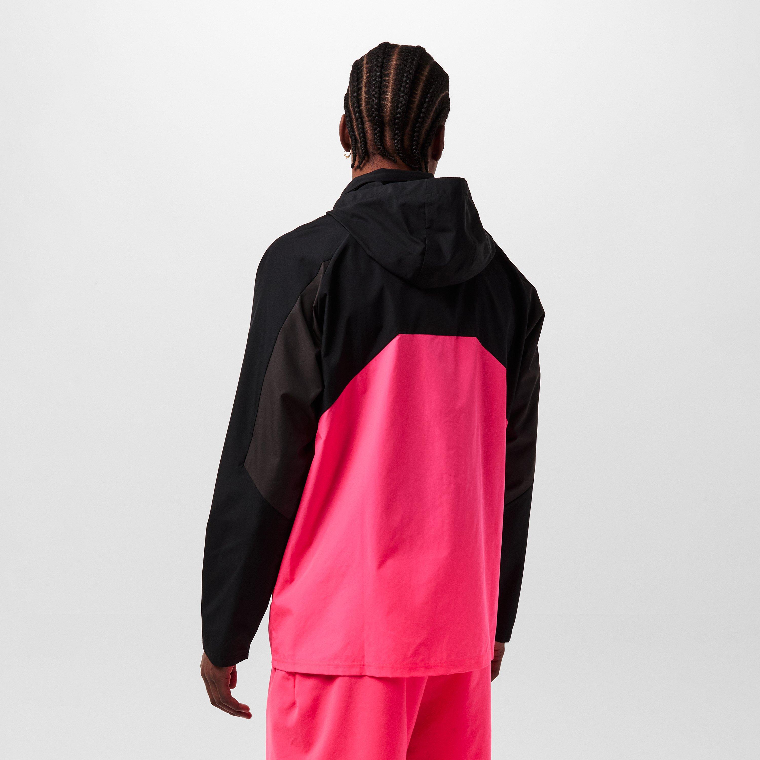 Black/Pink - New Balance - Men's Active Utility Woven Lightweight Performance Training Jacket - 4