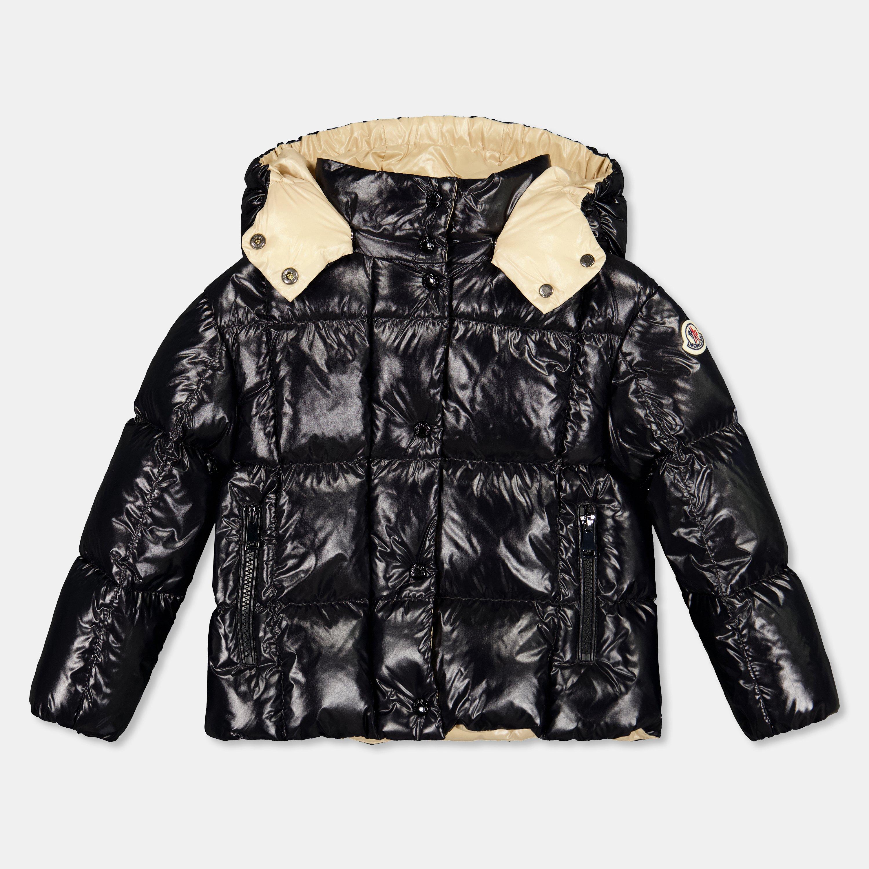 Moncler Kids' Down Weather-Resistant Medium Puffer Jacket - Charcoal 992 - Size 10Y