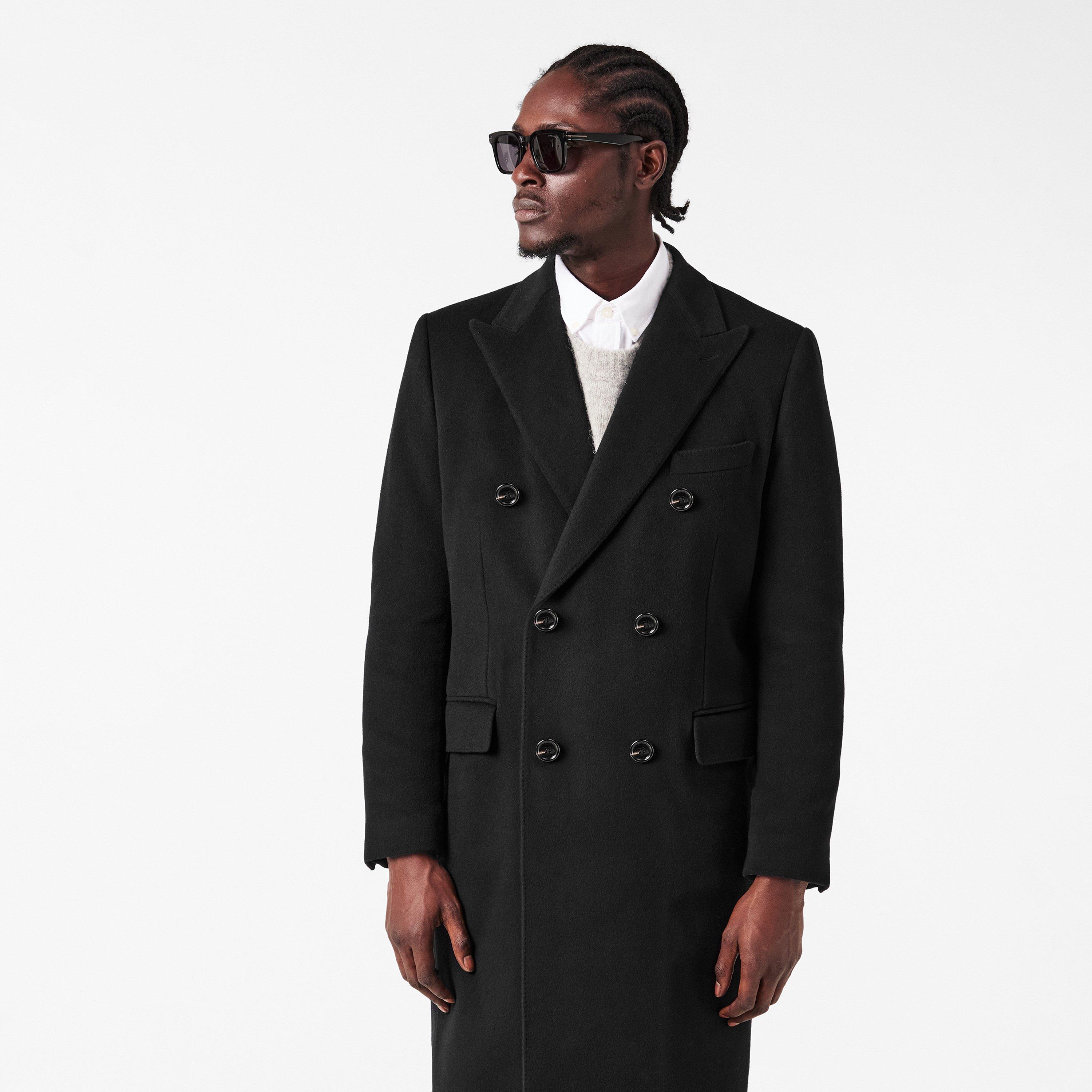 N0000 Nero - Dolce and Gabbana - Men's Double Breasted Overcoat - 3