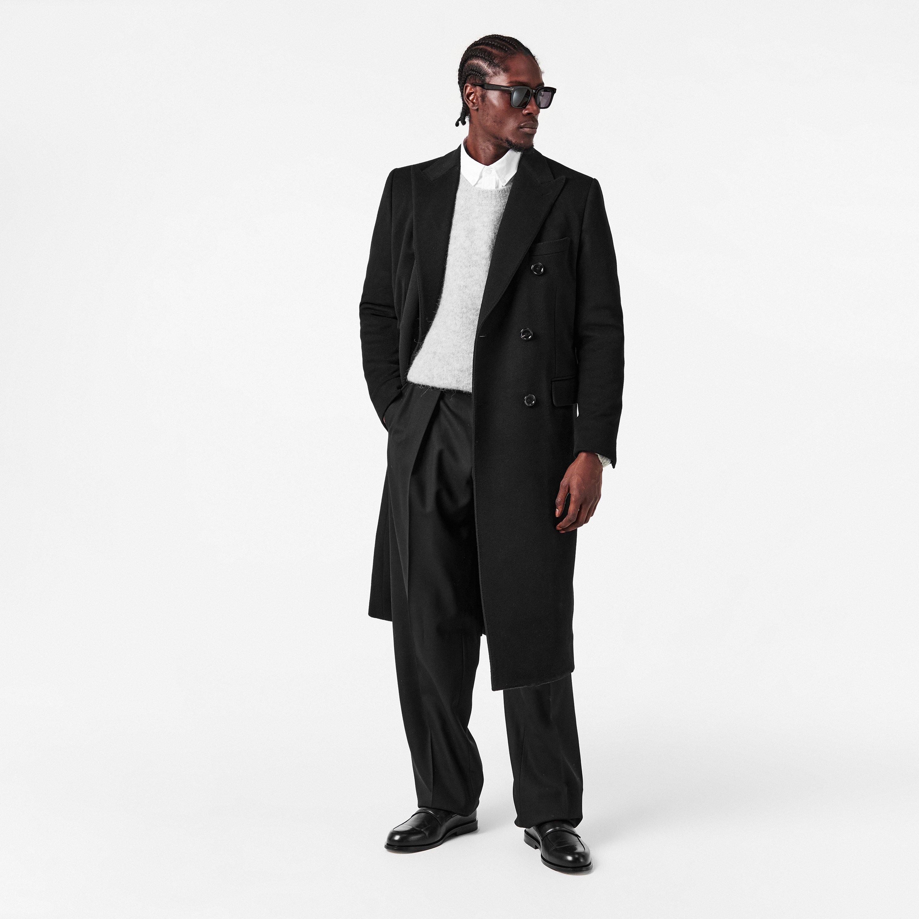 N0000 Nero - Dolce and Gabbana - Men's Double Breasted Overcoat - 6