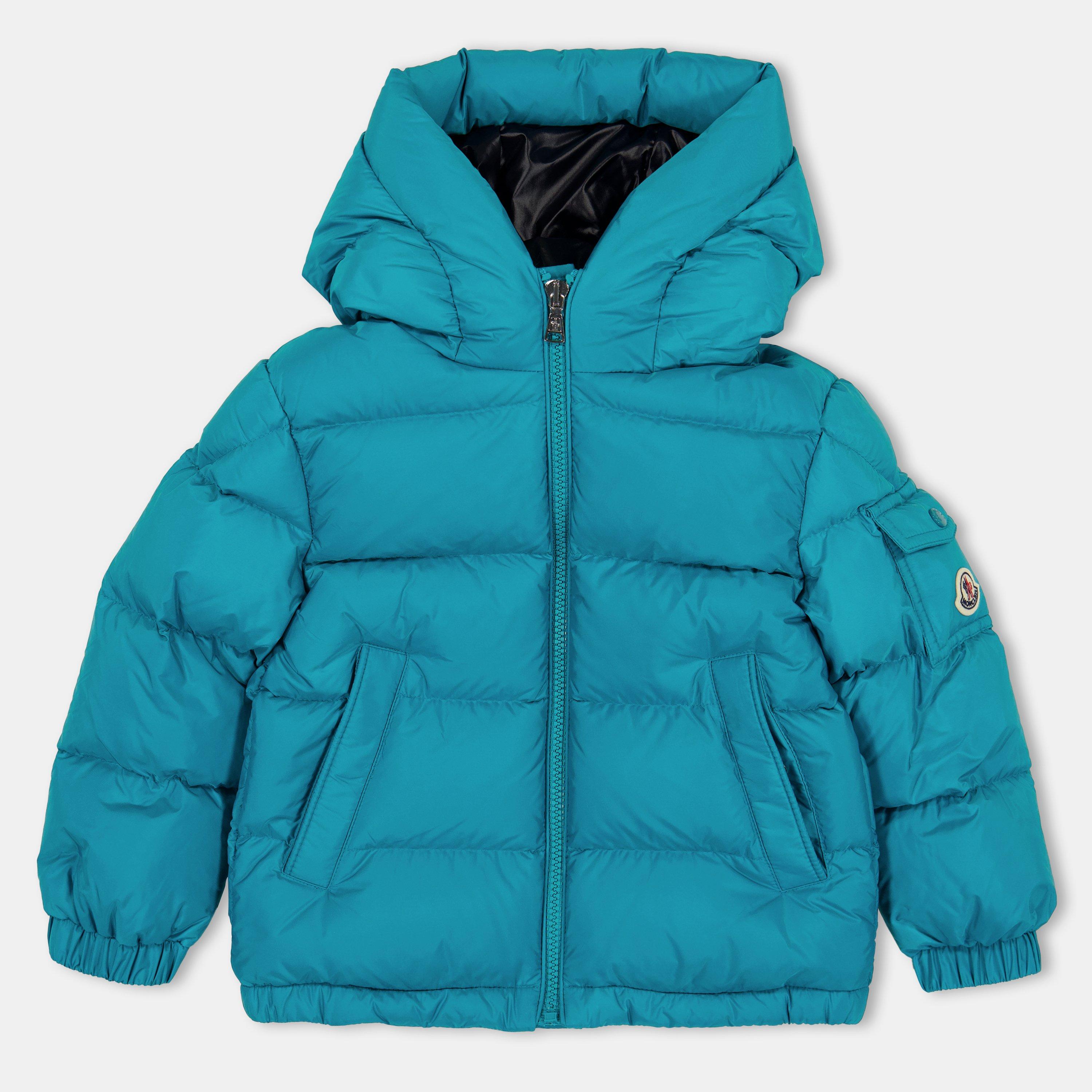 Teal 860 - Moncler - Kids' Weather Resistant Medium Puffer Jacket - 1
