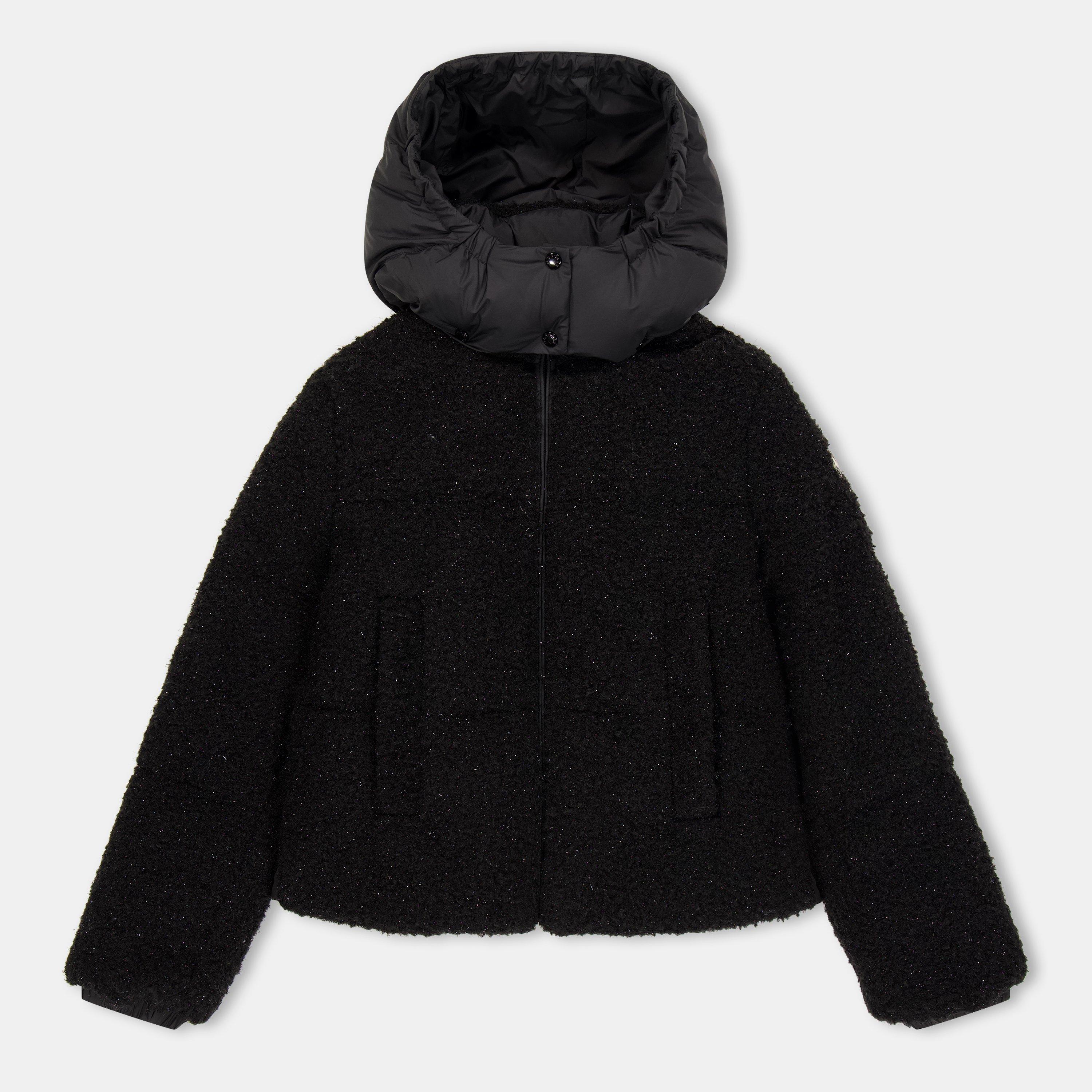 Moncler Kids' Zambaga Teddy Coat - Black 999 - Size 6Y