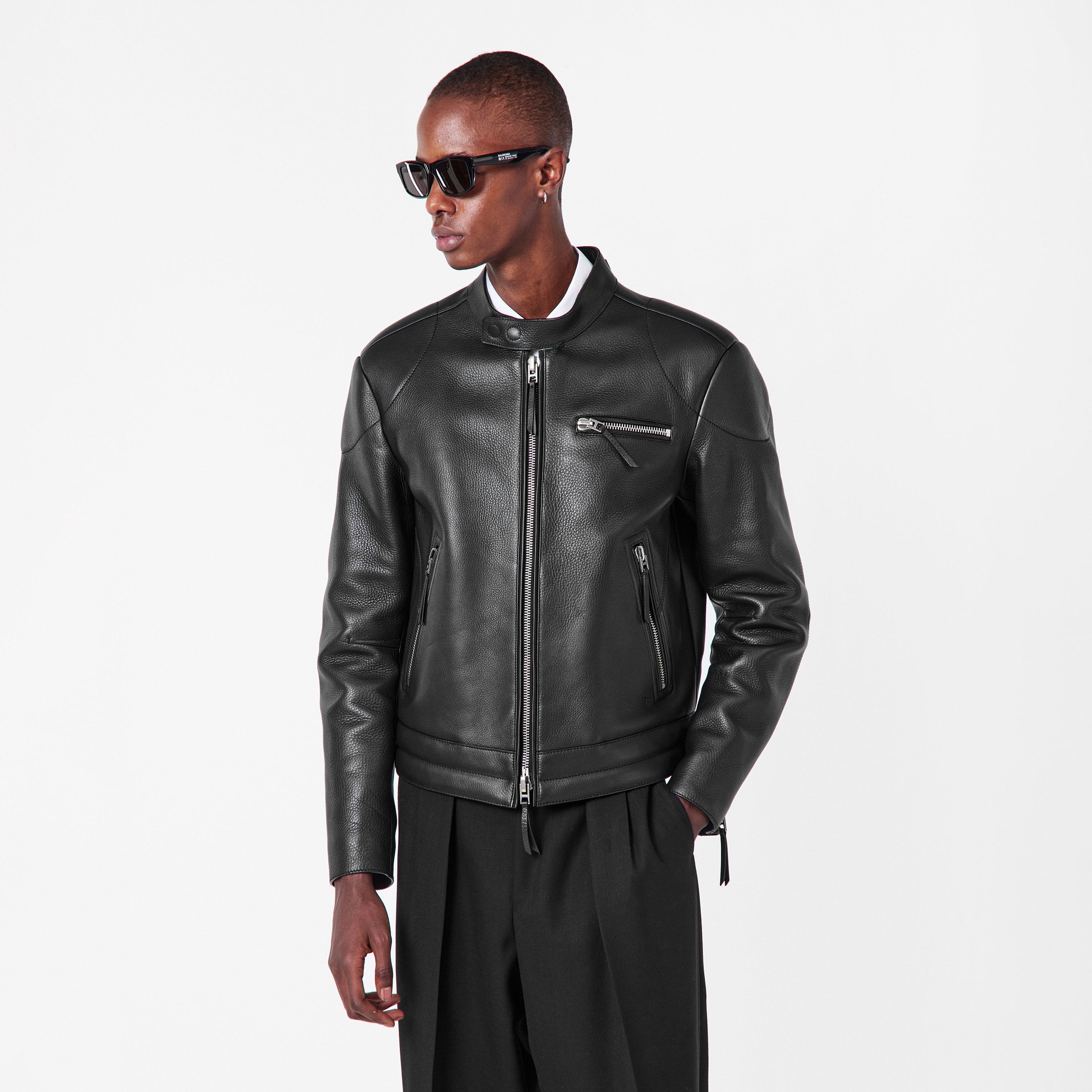 Black - Tom Ford - Men's  Leather Jacket - 3