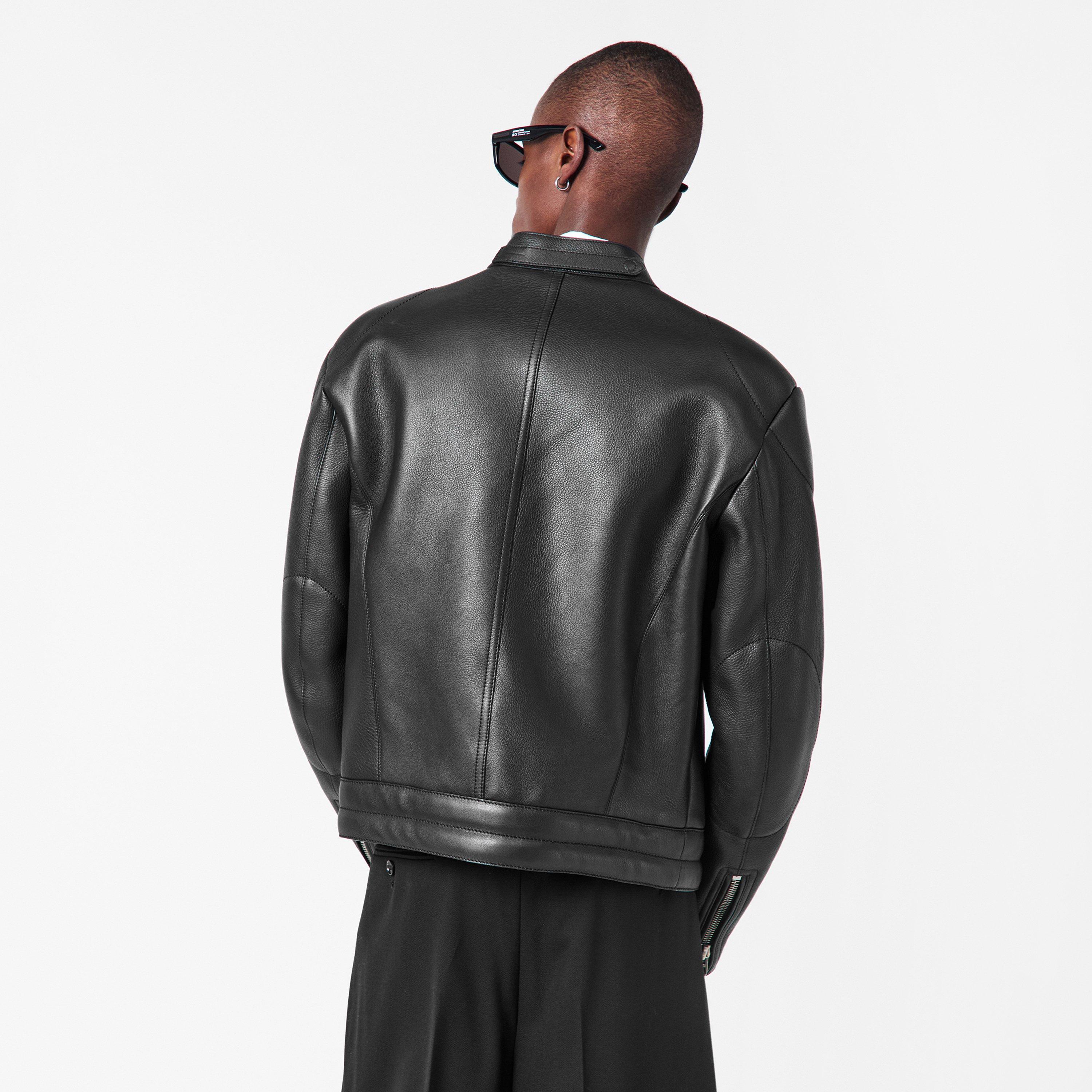 Black - Tom Ford - Men's  Leather Jacket - 4