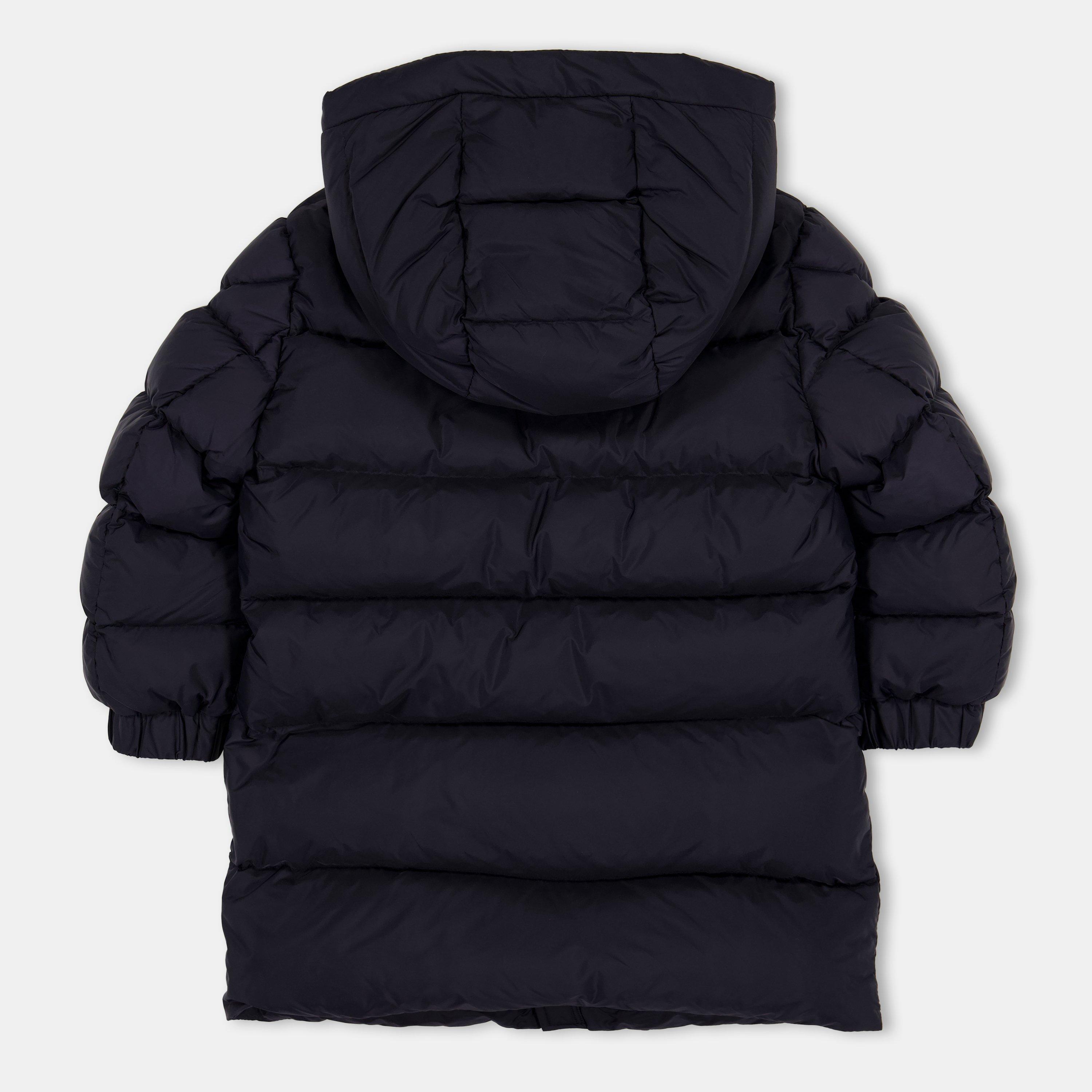 Navy 742 - Moncler - Kids' Water-Resistant Insulated Long Puffer Jacket - 2