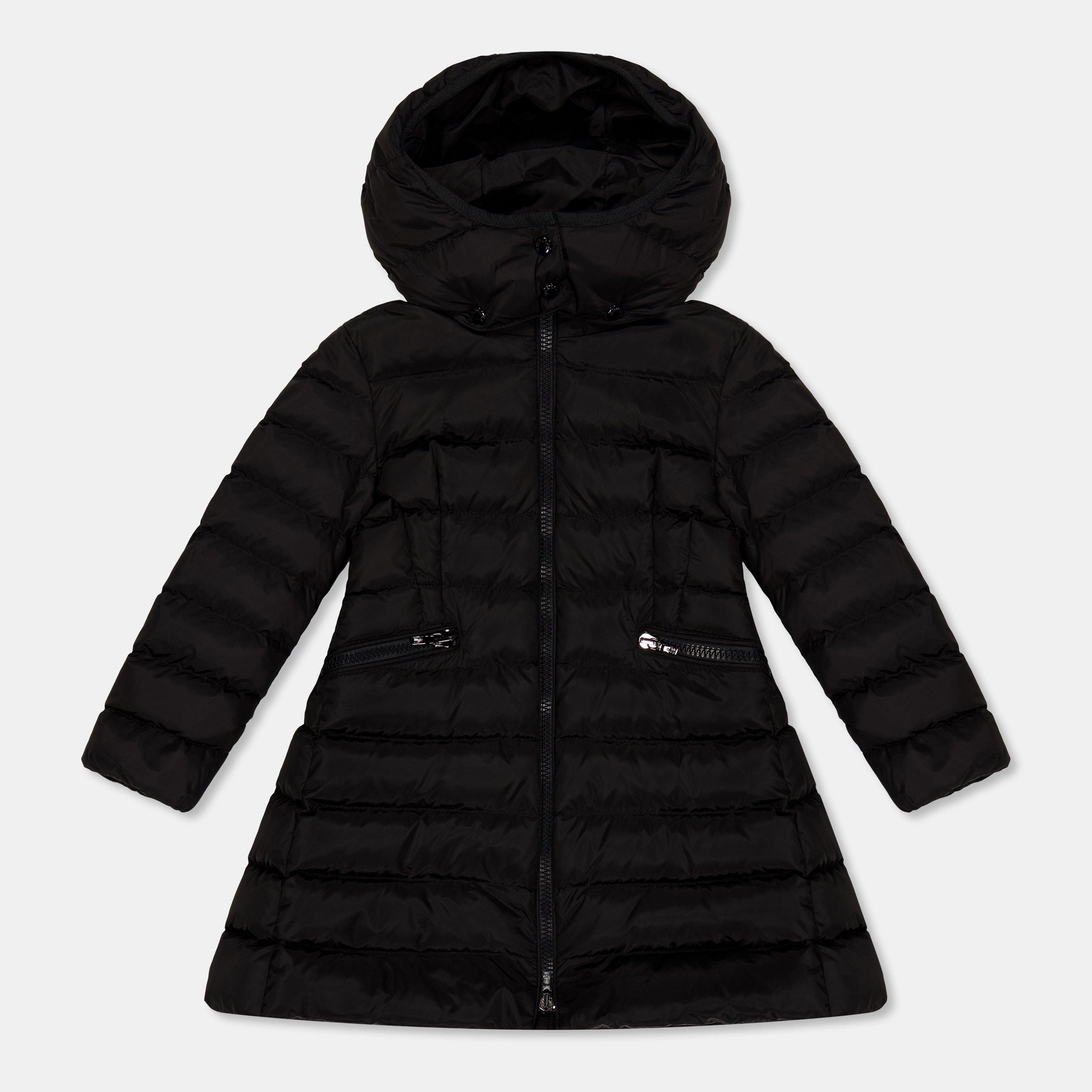 Moncler Kids' Water-Resistant Insulated Long Puffer Jacket - Black 999 - Size 10Y