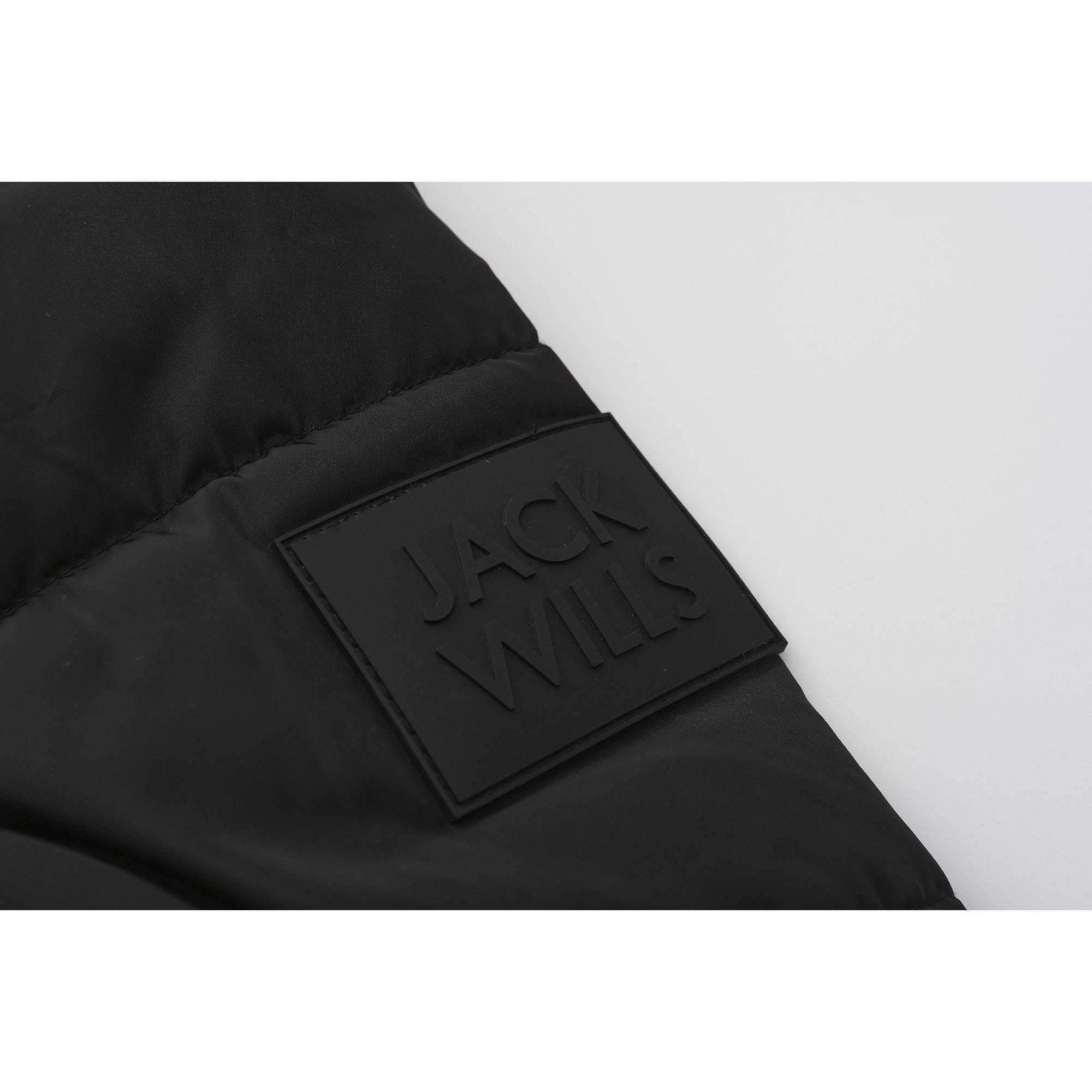 Nero - Jack Wills - JW Hooded Long Sleeve Long Puffer Jacket - 6