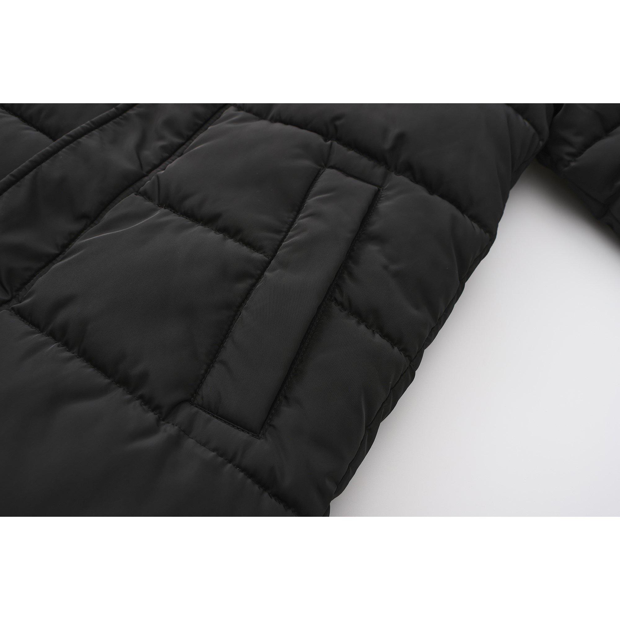 Nero - Jack Wills - JW Hooded Long Sleeve Long Puffer Jacket - 7
