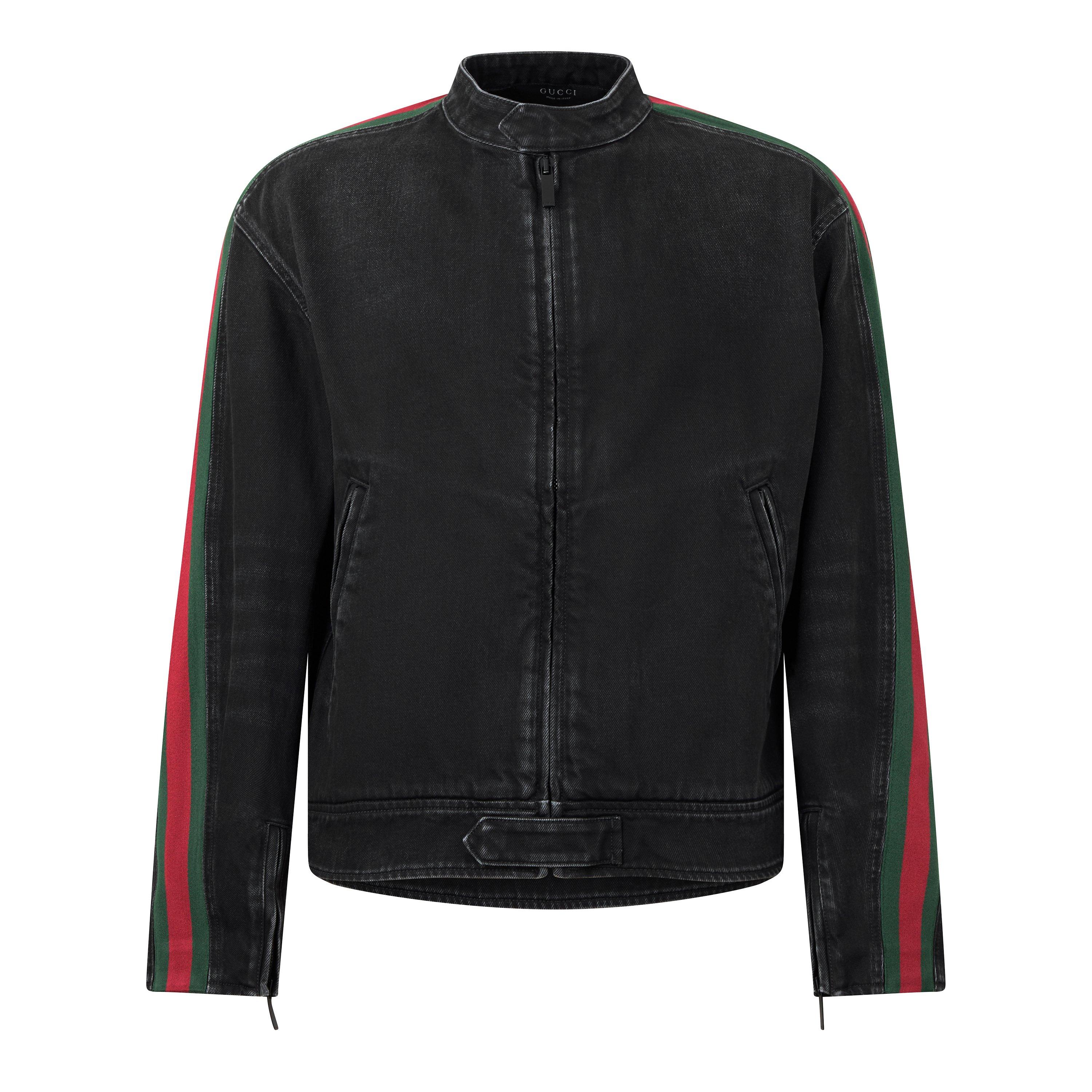 Black - Gucci - Gucci Web Denim Bike Sn63 - 1