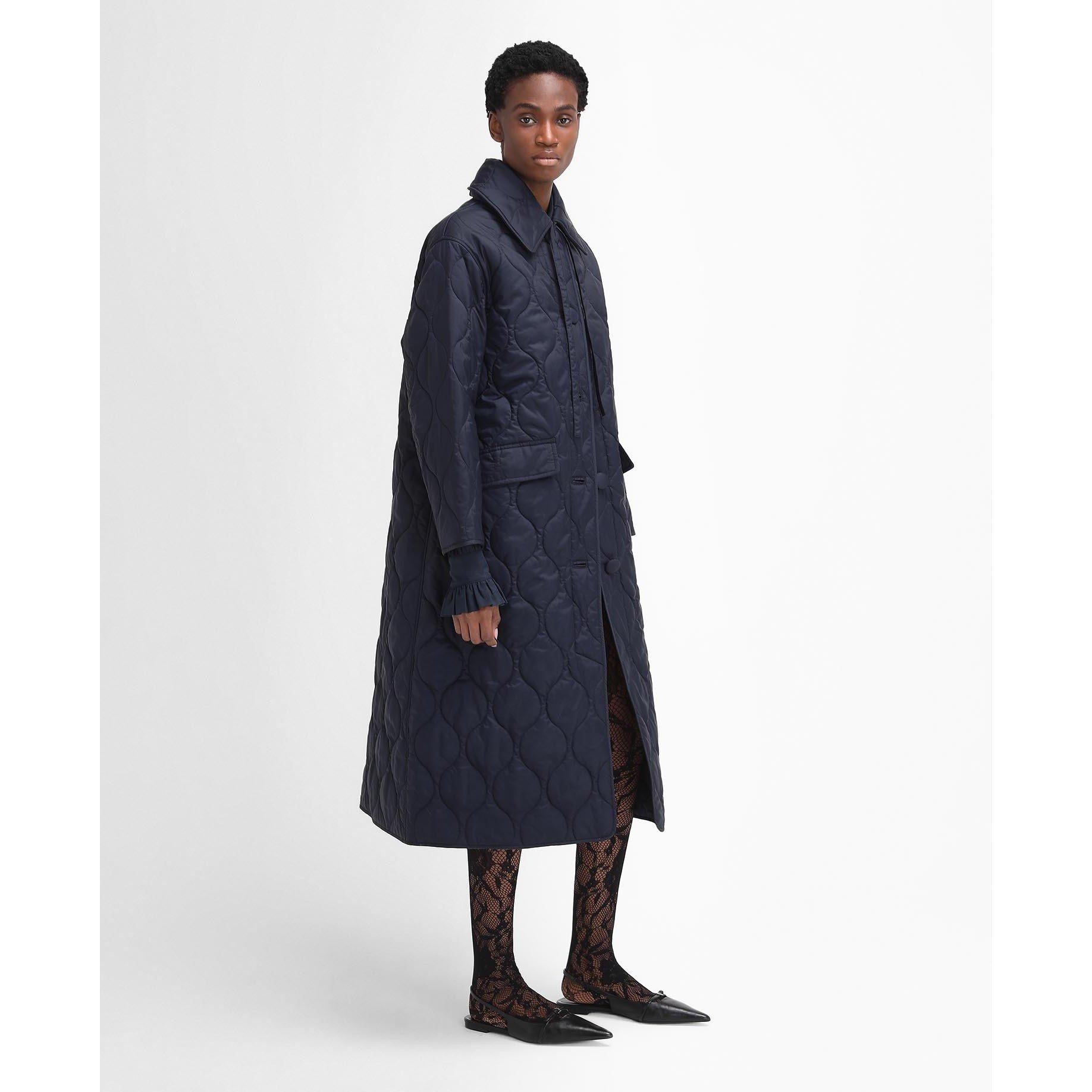 Navy - Barbour - Women's Amy Quilted Jacket - 3