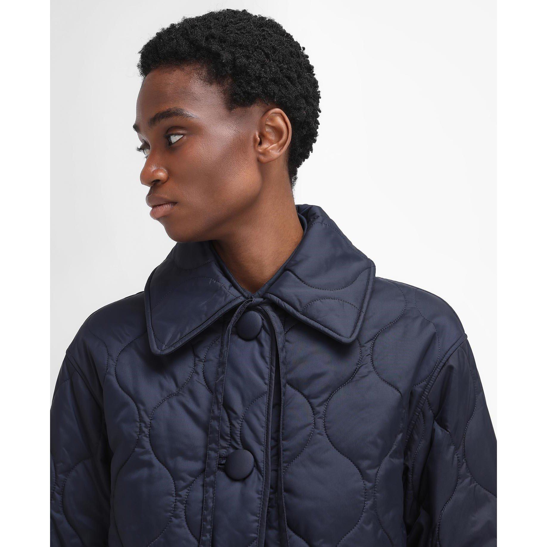 Navy - Barbour - Women's Amy Quilted Jacket - 4