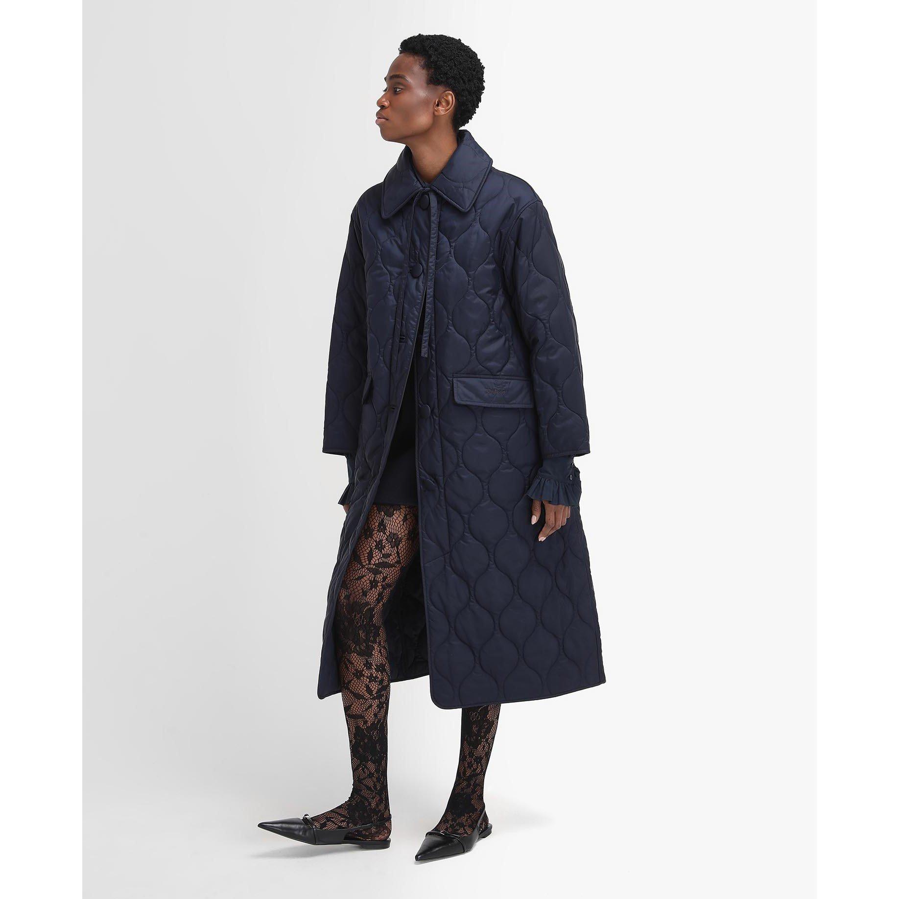 Navy - Barbour - Women's Amy Quilted Jacket - 5