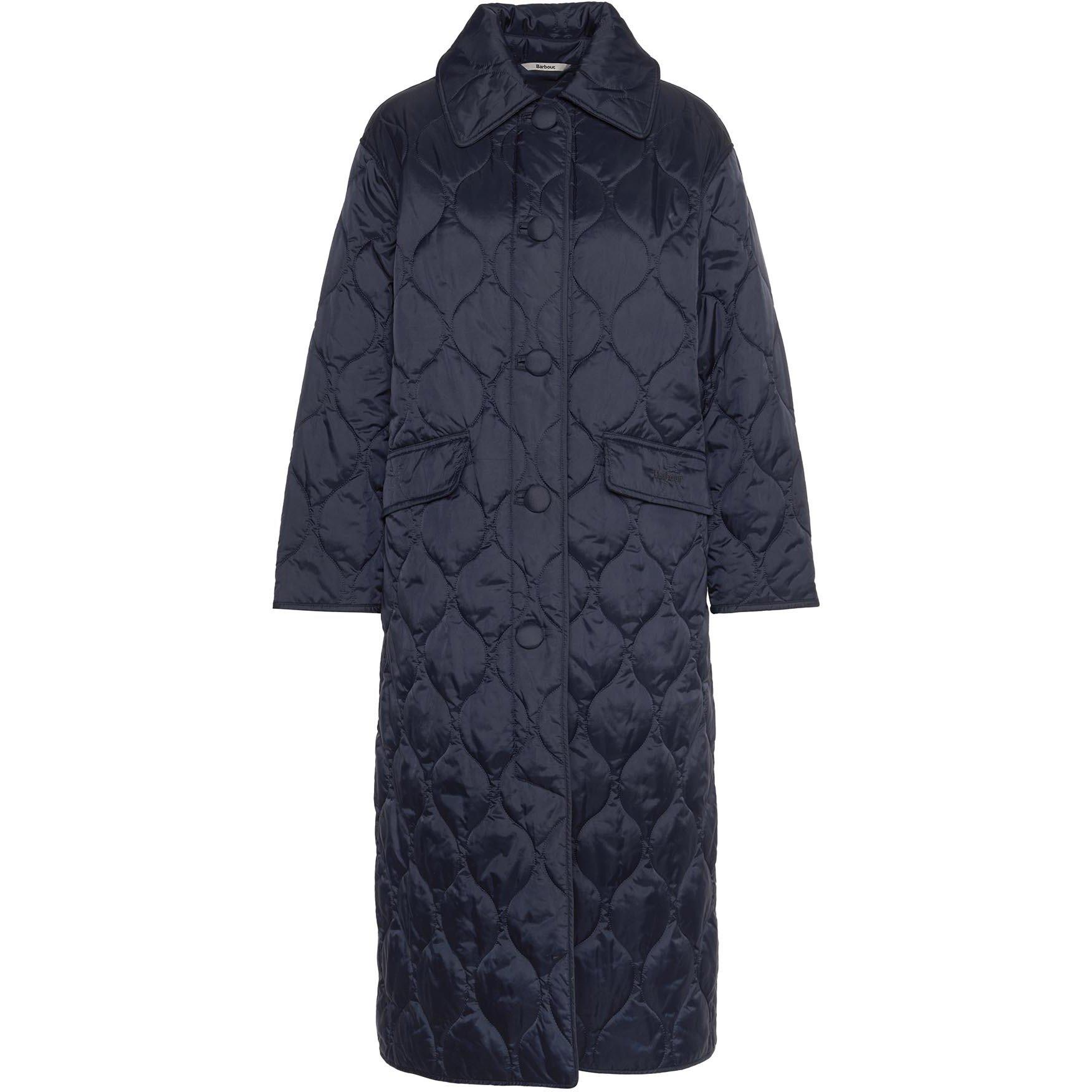 Navy - Barbour - Women's Amy Quilted Jacket - 7