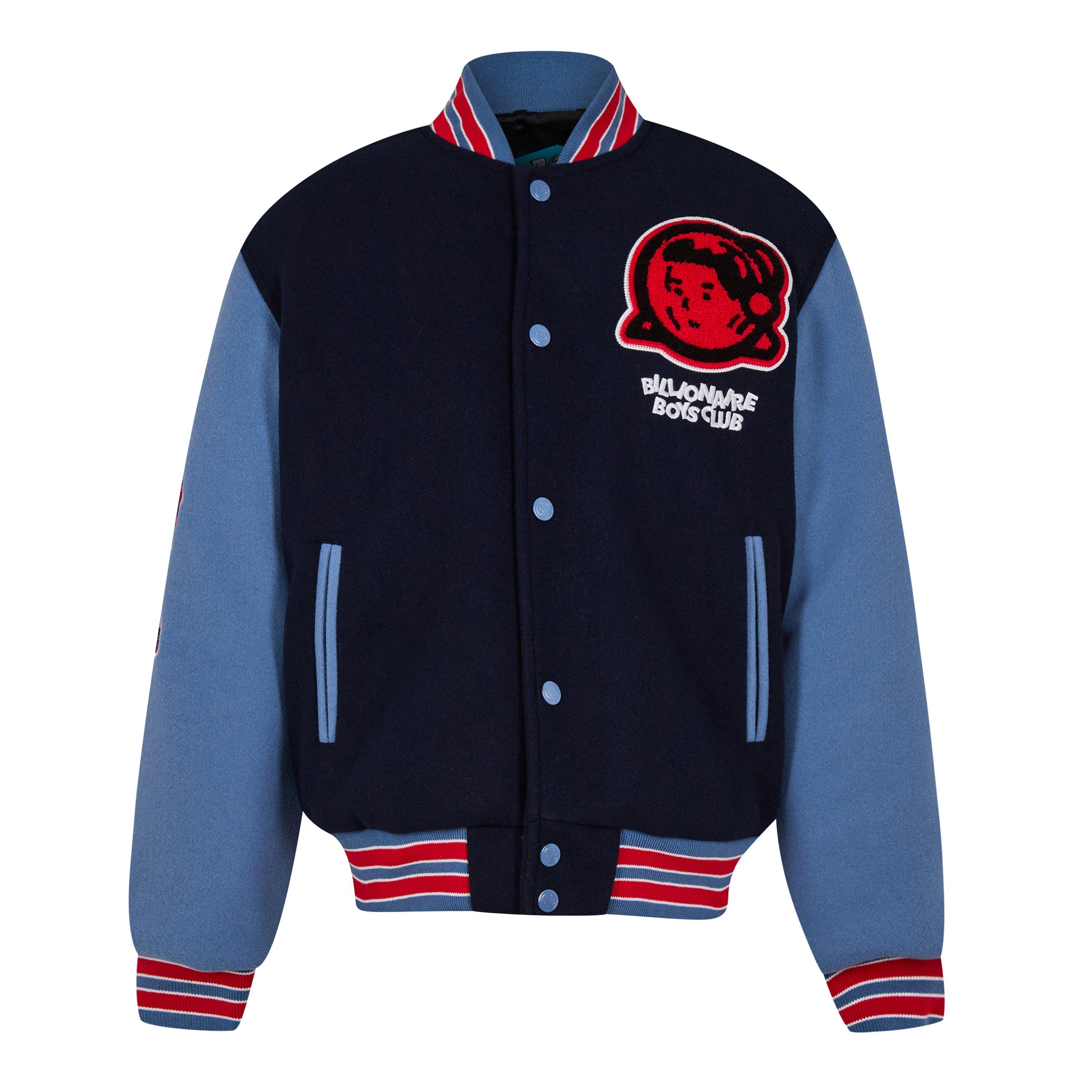 Black/blue/Red - Billionaire Boys Club - Kids' Robot Varsity Jacket - 1