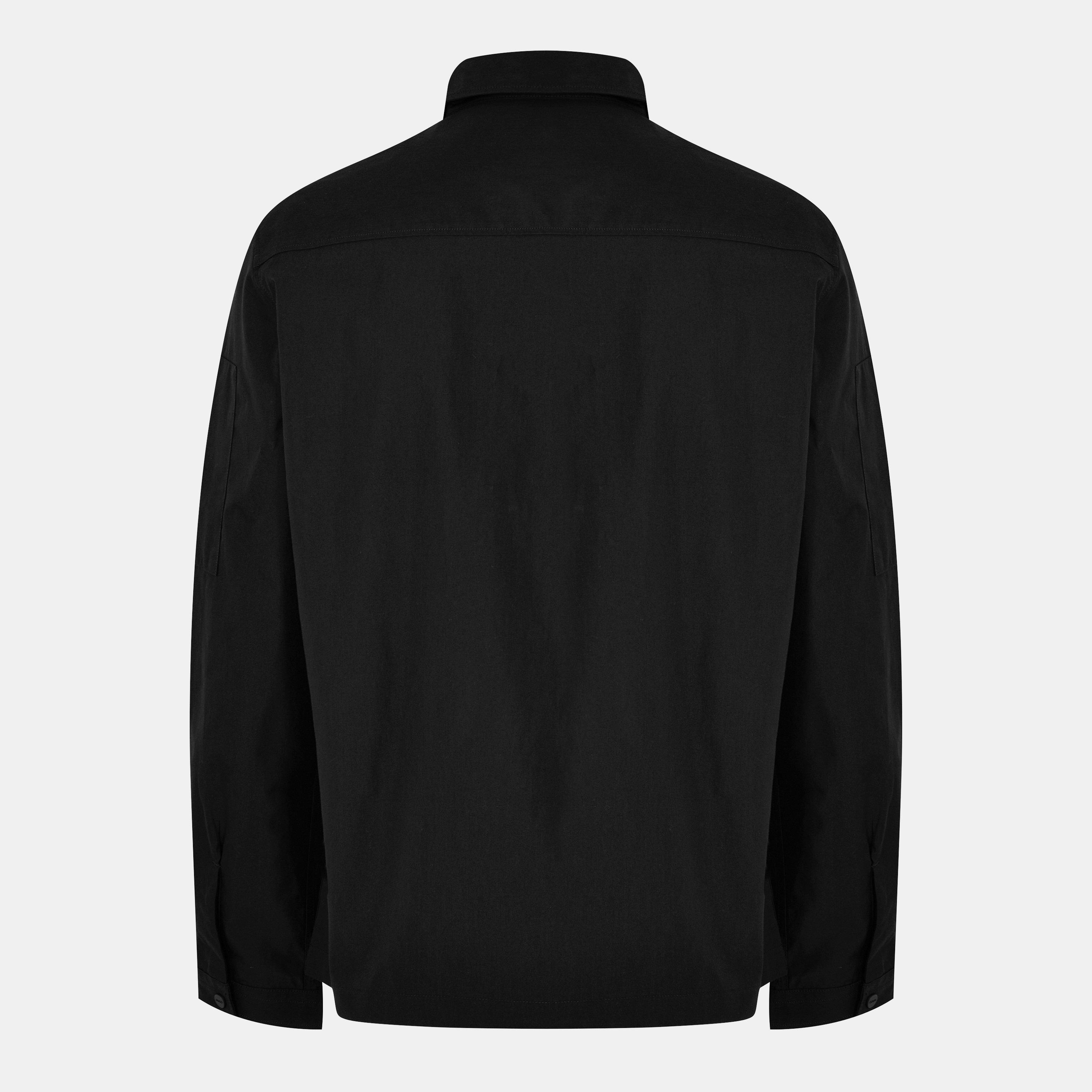 Black 001 - Hugo - Men's Zip-Through Overshirt - 2