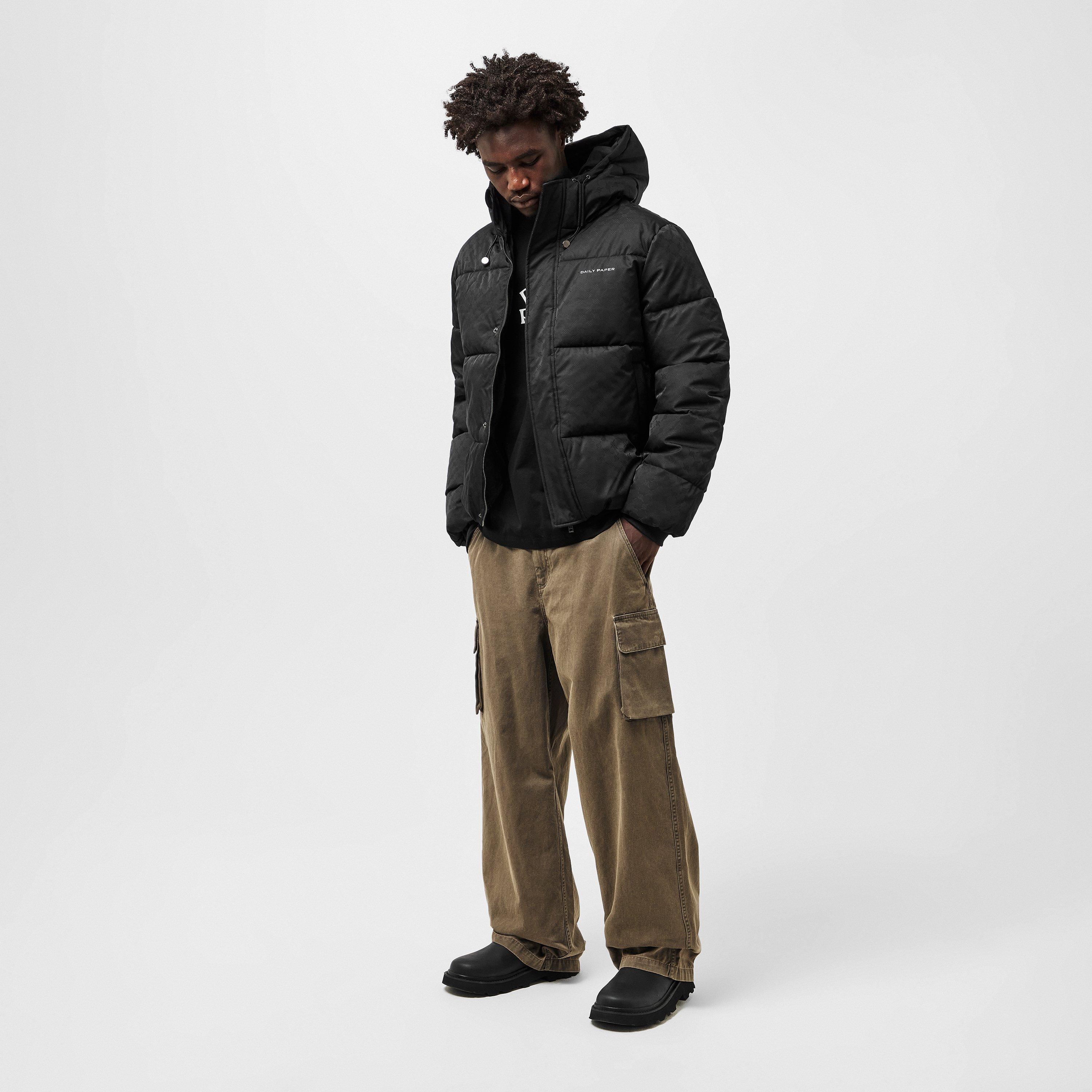 Black - Daily Paper - Men's Short Puffer Jacket - 6
