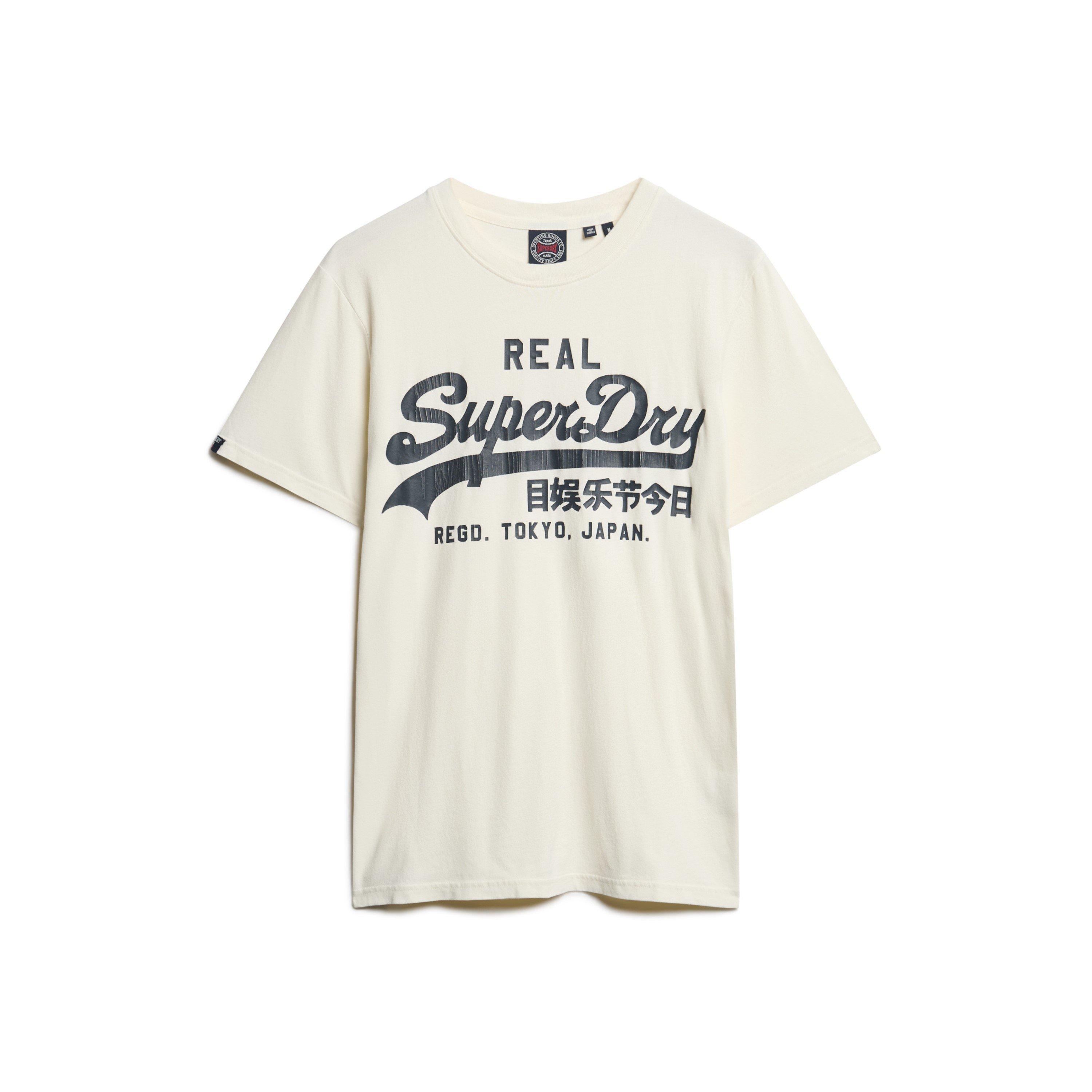 Superdry★クラシック フロントロゴ☆コットン☆Tシャツ Superdry | Vintage Logo T Shirt | Regular Fit T-Shirts | USC
