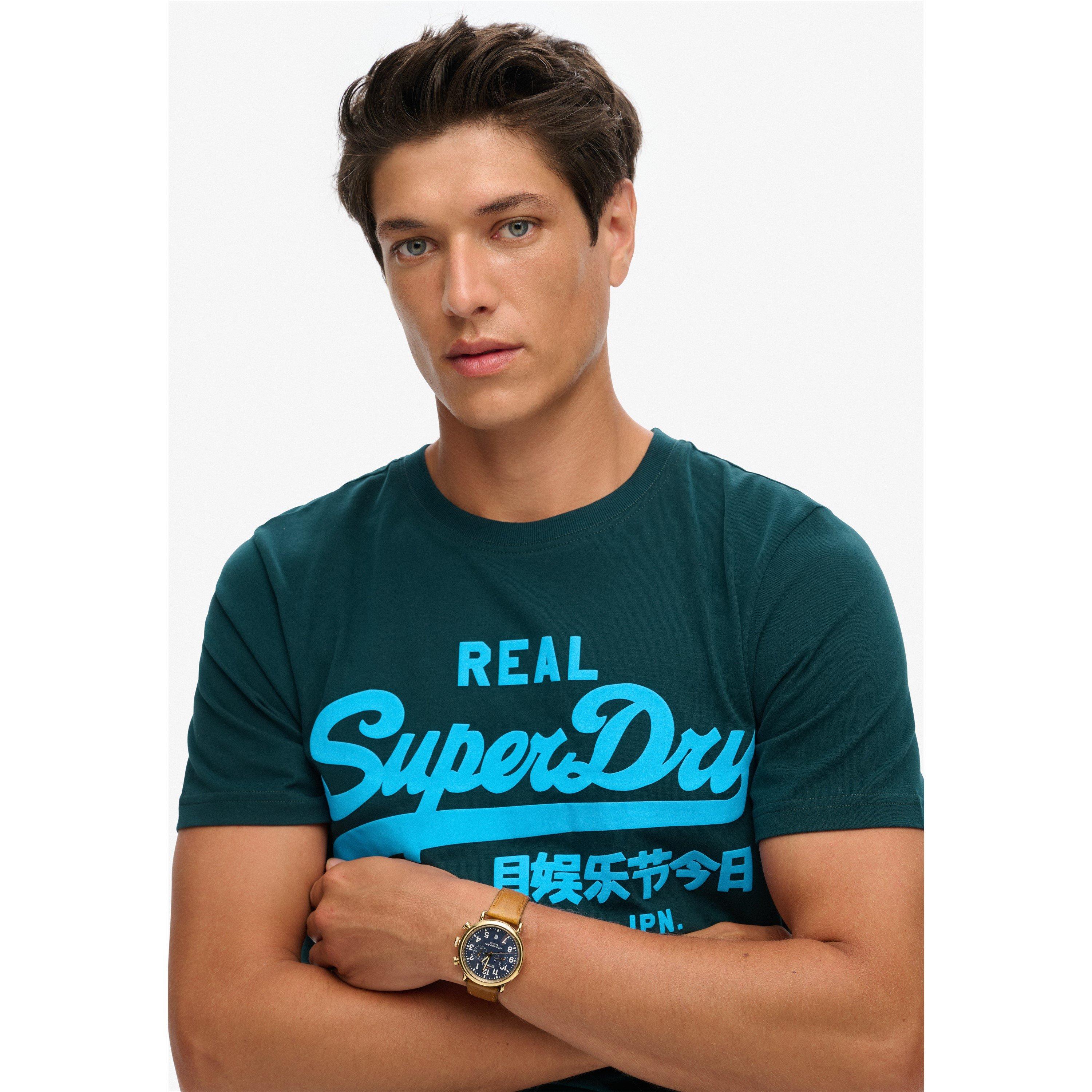 Grün - Superdry - Vintage Logo T Shirt - 2