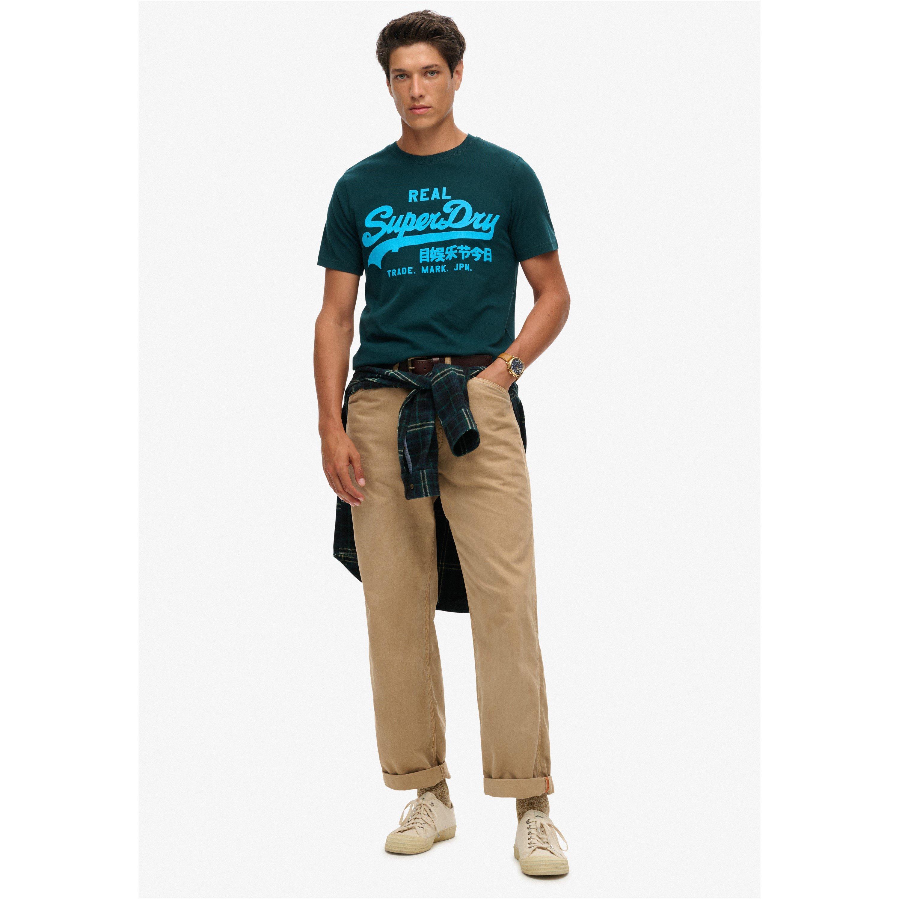 Grün - Superdry - Vintage Logo T Shirt - 4