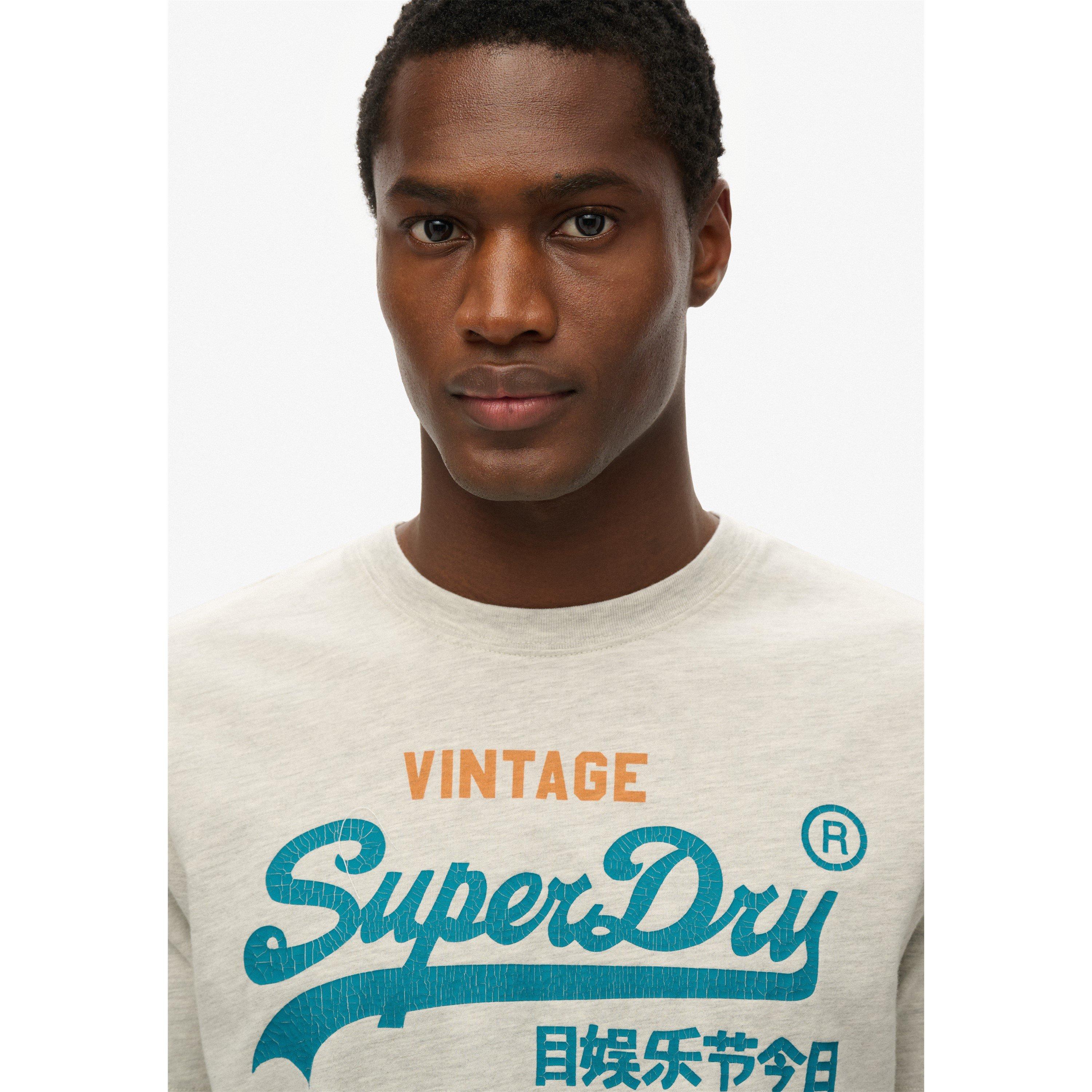 Grey - Superdry - Vintage Logo T Shirt - 2