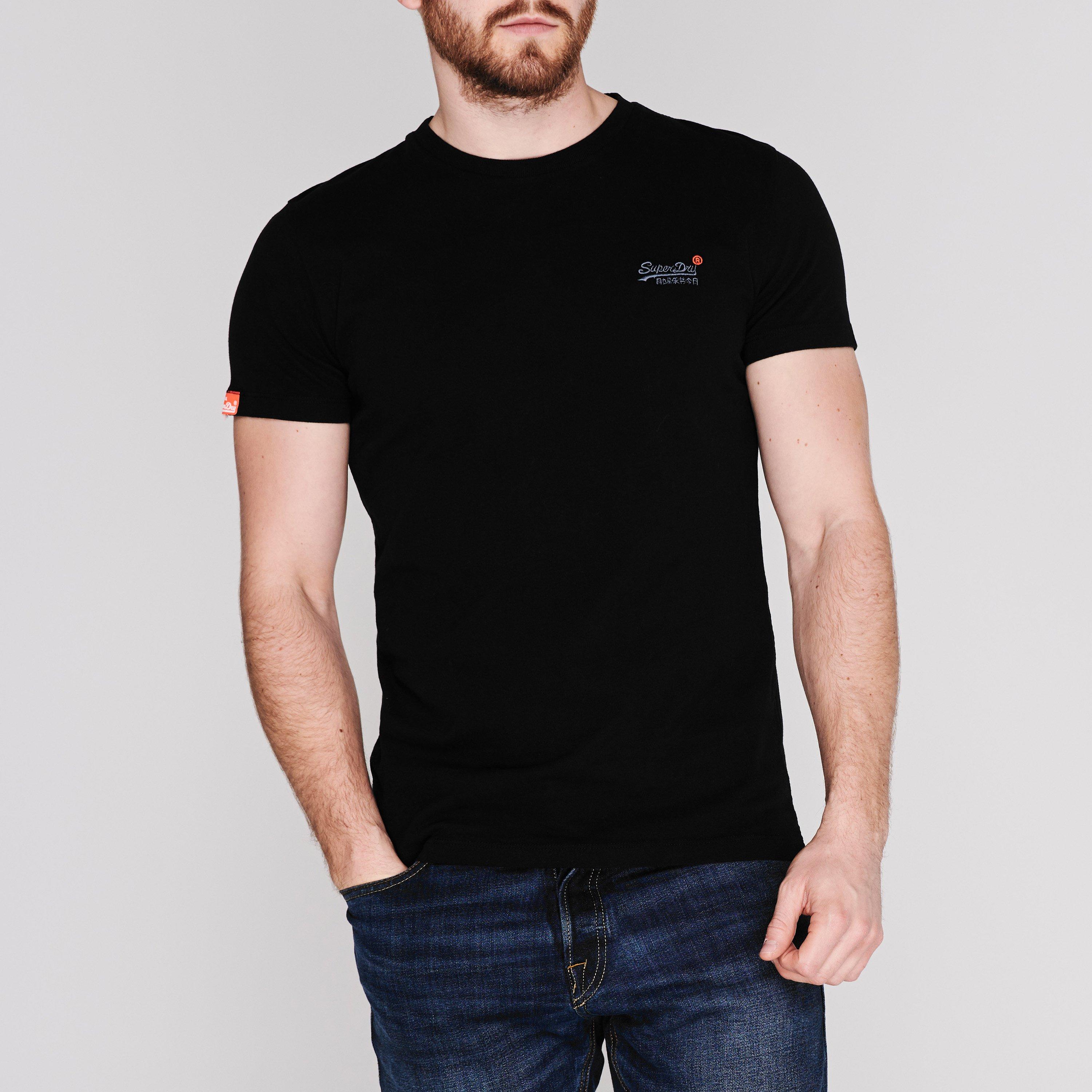 Black 02A - Superdry - Small Chest Logo T Shirt - 2