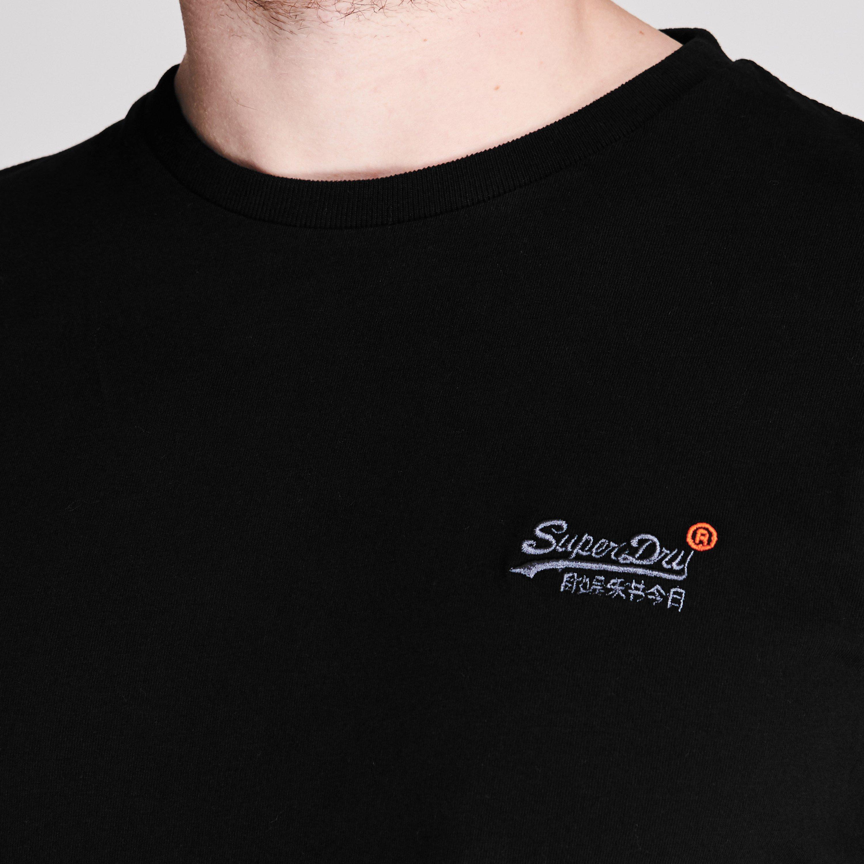 Black 02A - Superdry - Small Chest Logo T Shirt - 4