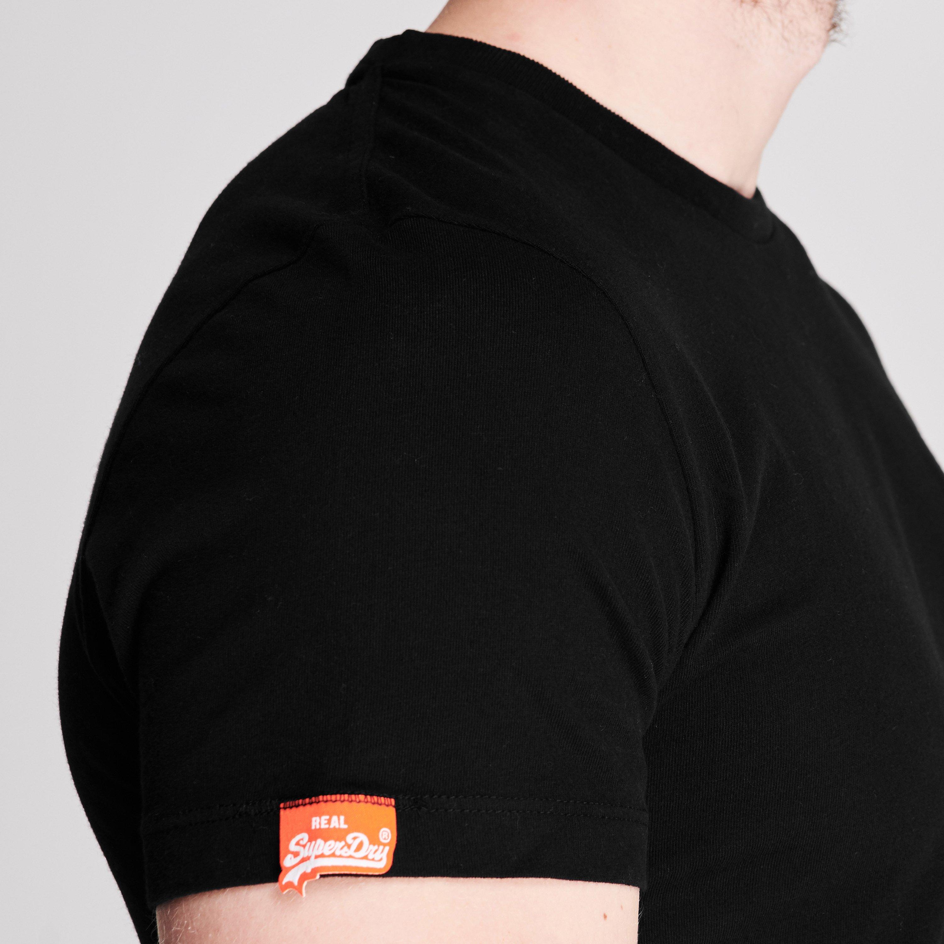 Black 02A - Superdry - Small Chest Logo T Shirt - 5
