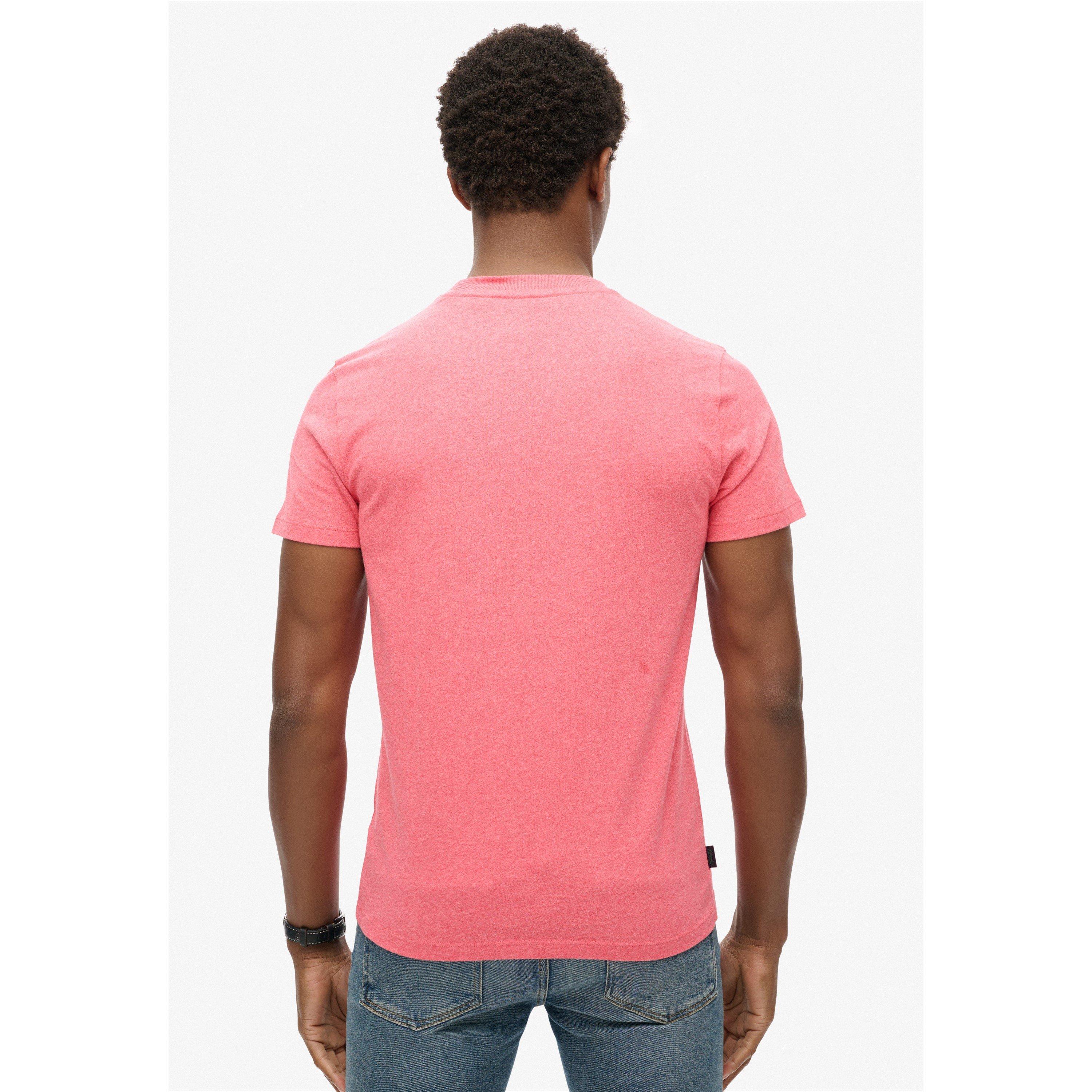 Schlagendes Rosa - Superdry - Small Chest Logo T Shirt - 2