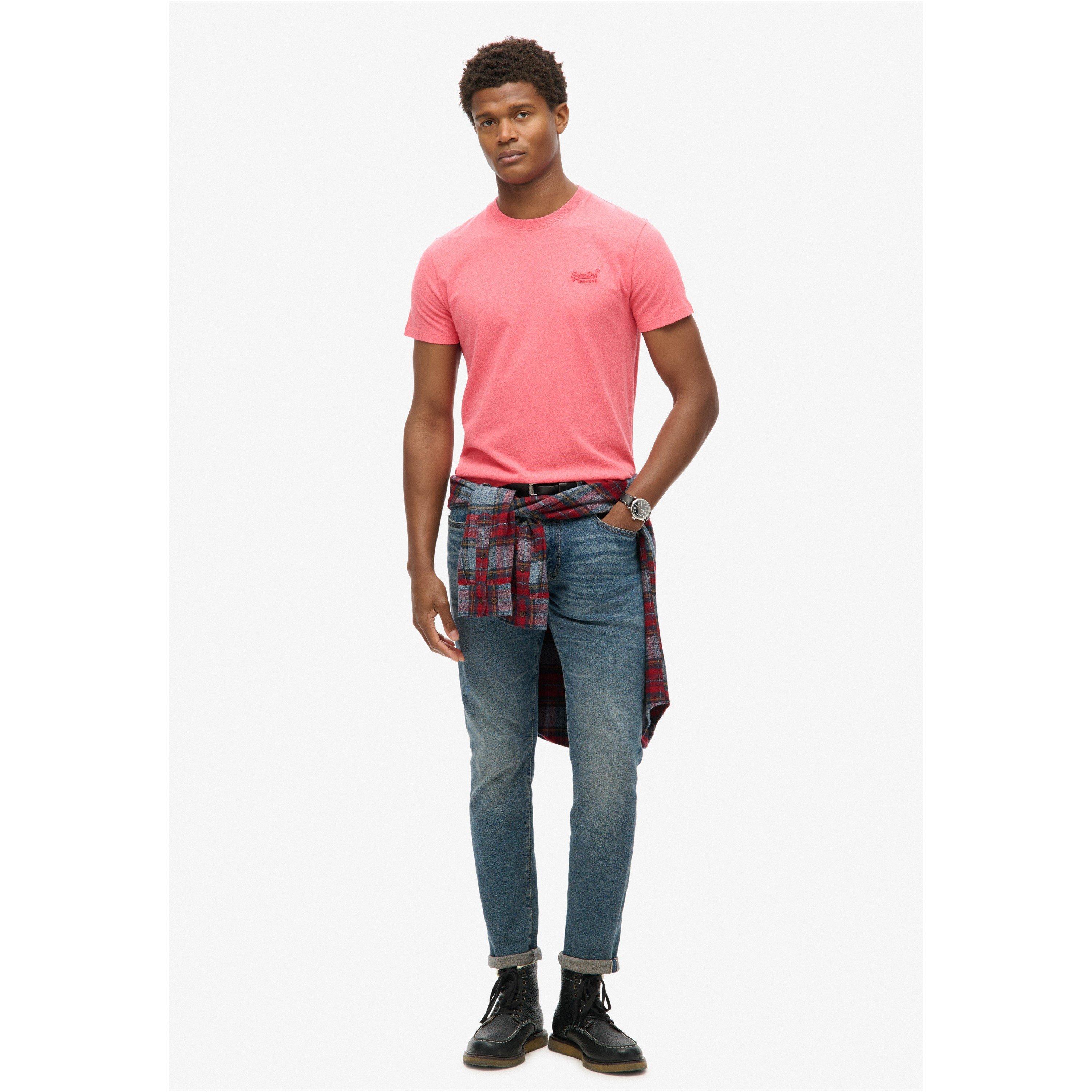 Schlagendes Rosa - Superdry - Small Chest Logo T Shirt - 6