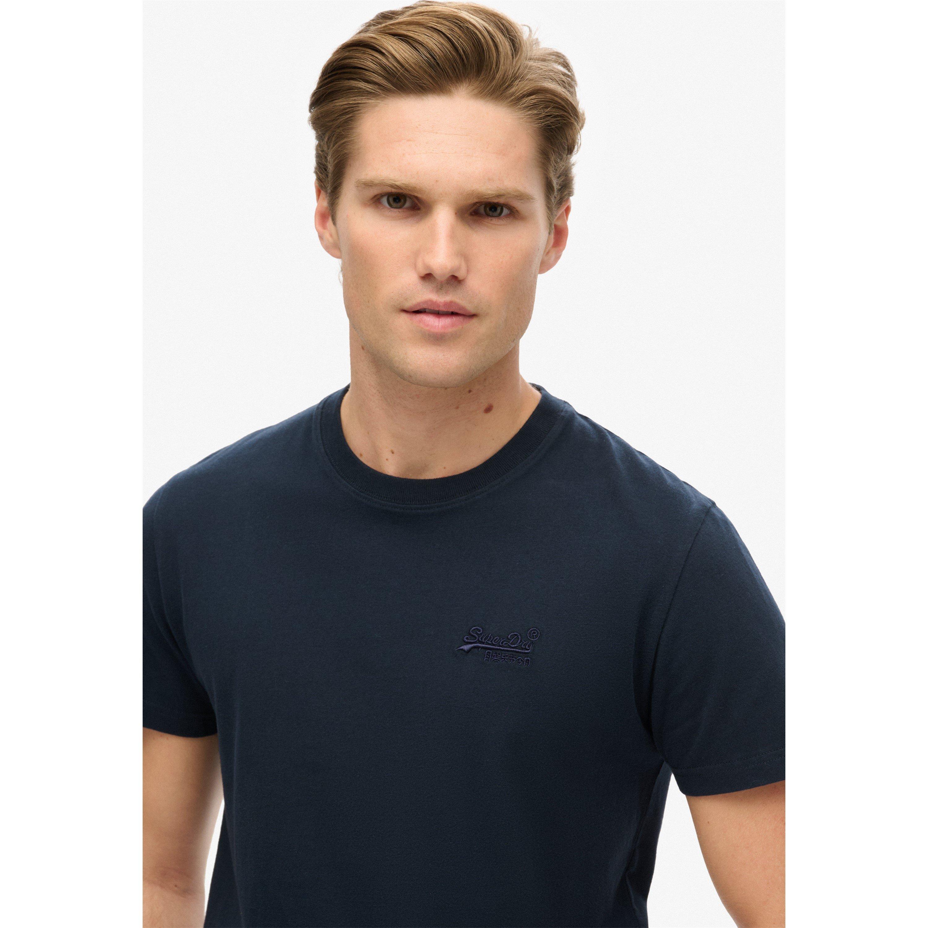Navy 98T - Superdry - Small Chest Logo T Shirt - 2
