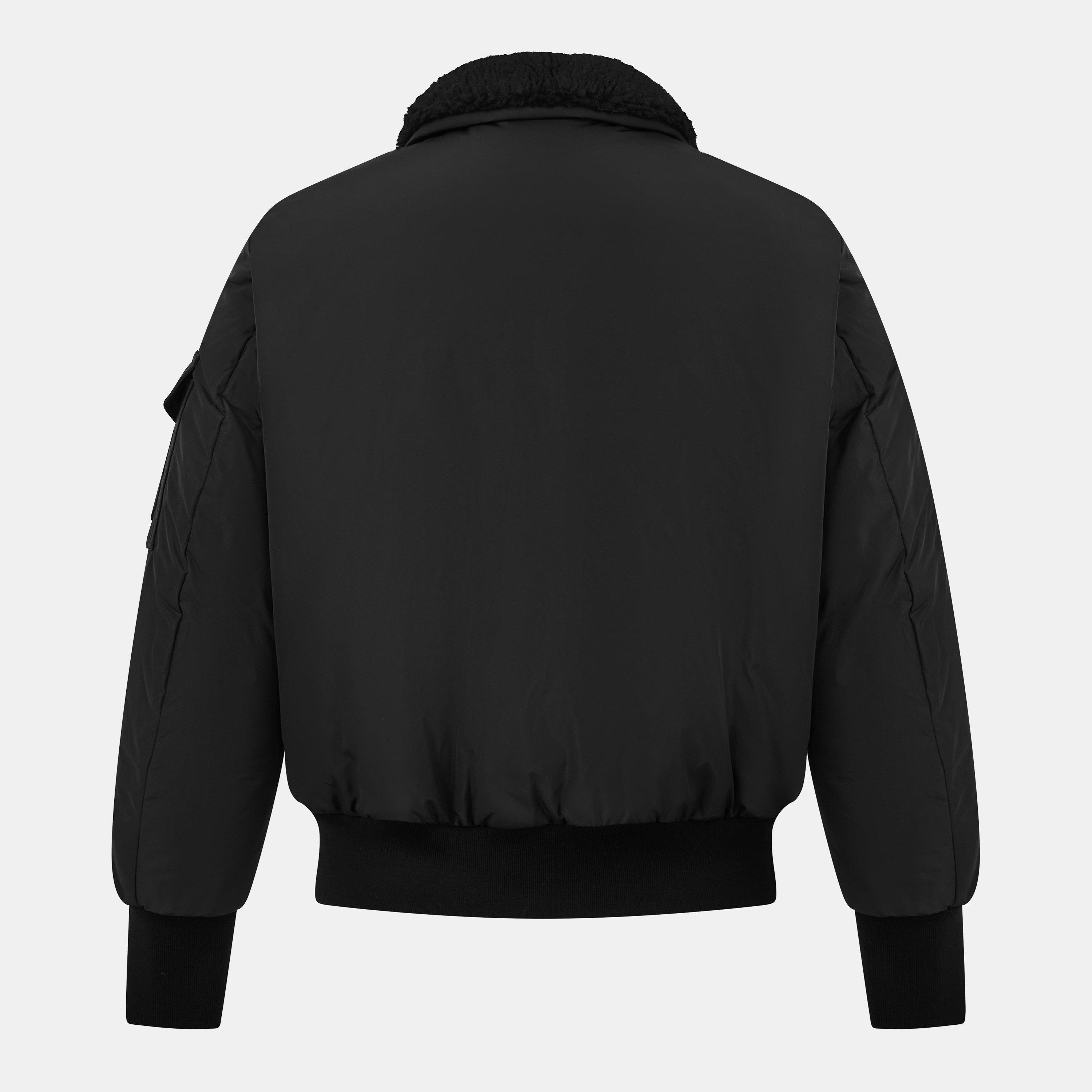 Black 999 - Moncler - Men's Quilted Down Bomber Jacket - 2