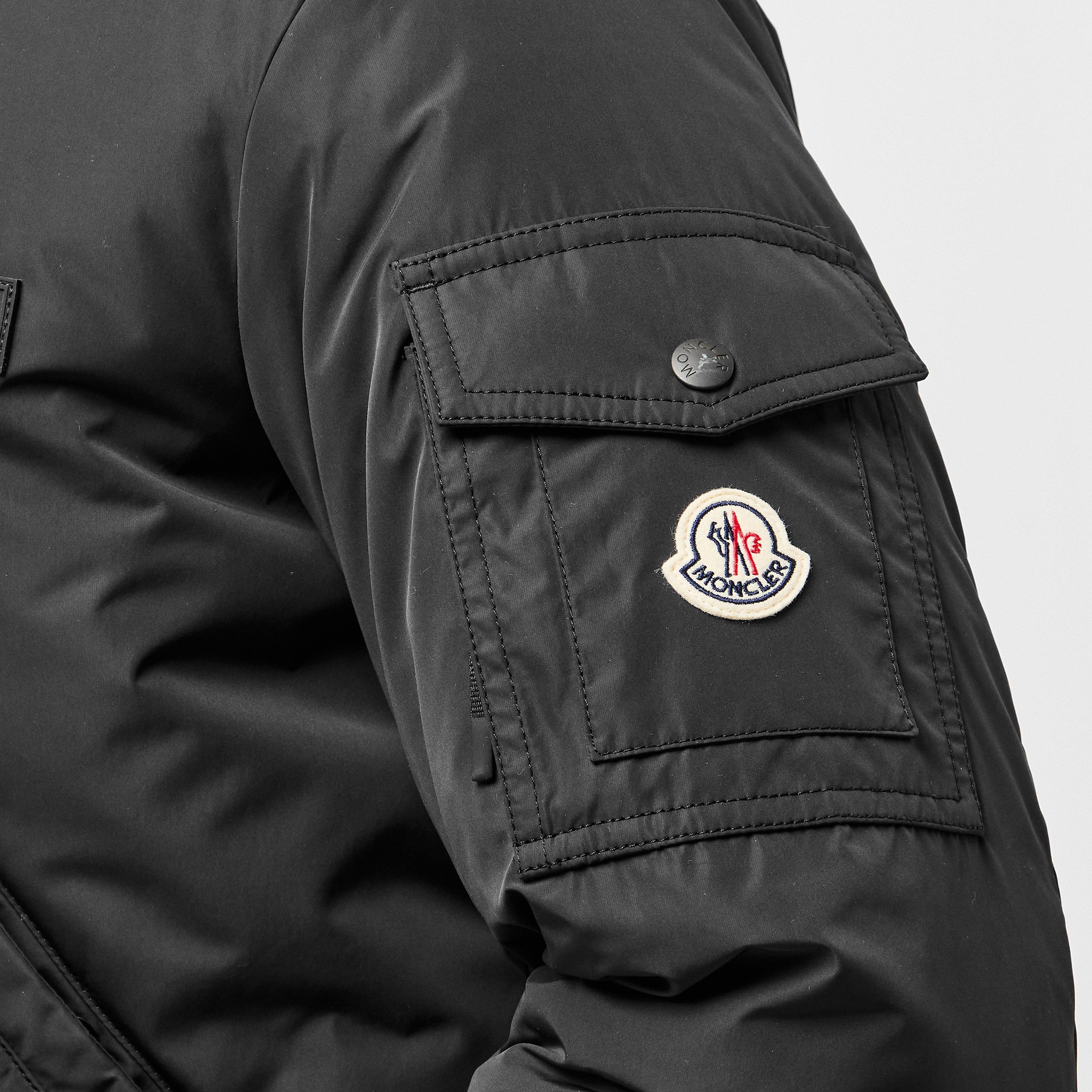 Black 999 - Moncler - Men's Quilted Down Bomber Jacket - 5