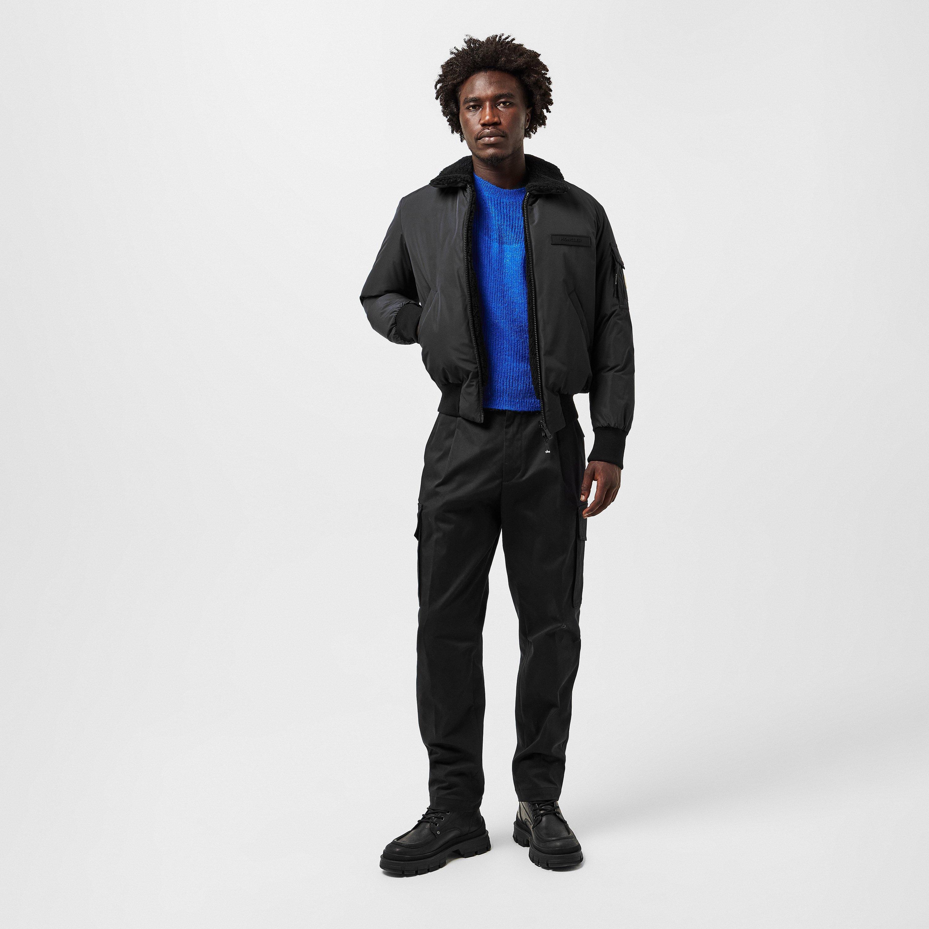 Black 999 - Moncler - Men's Quilted Down Bomber Jacket - 6