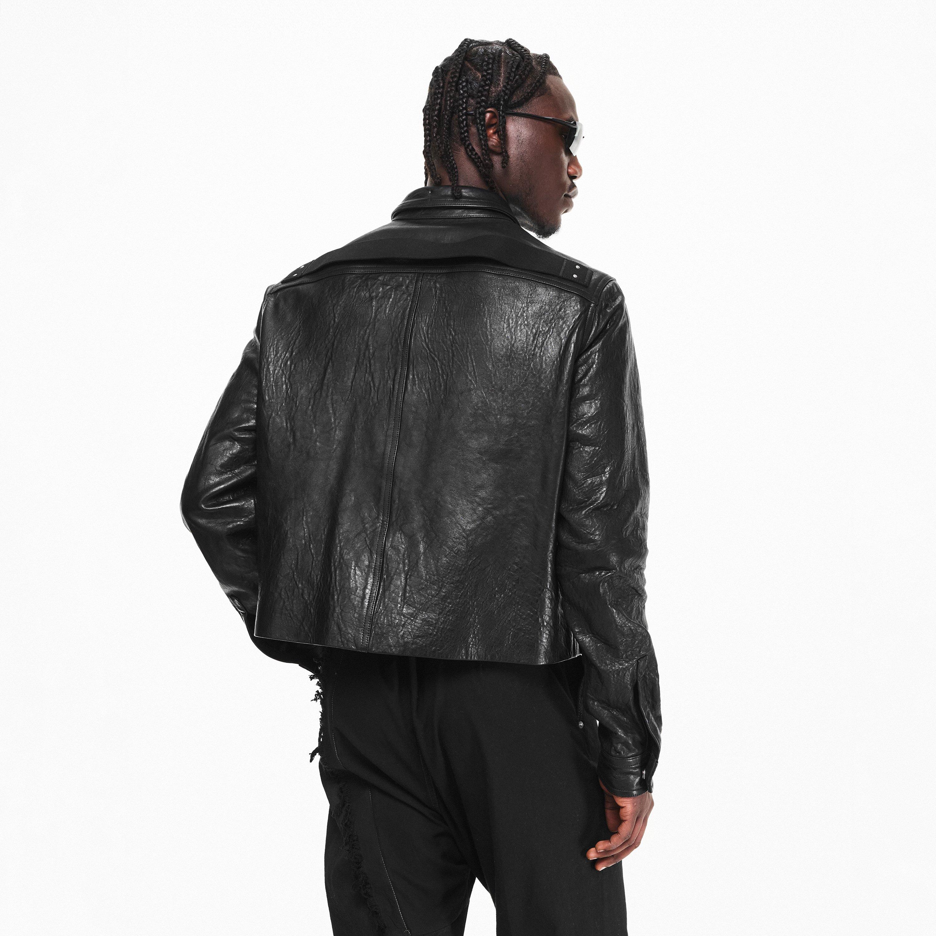Black - Rick Owens - Men's Leather Jacket - 4