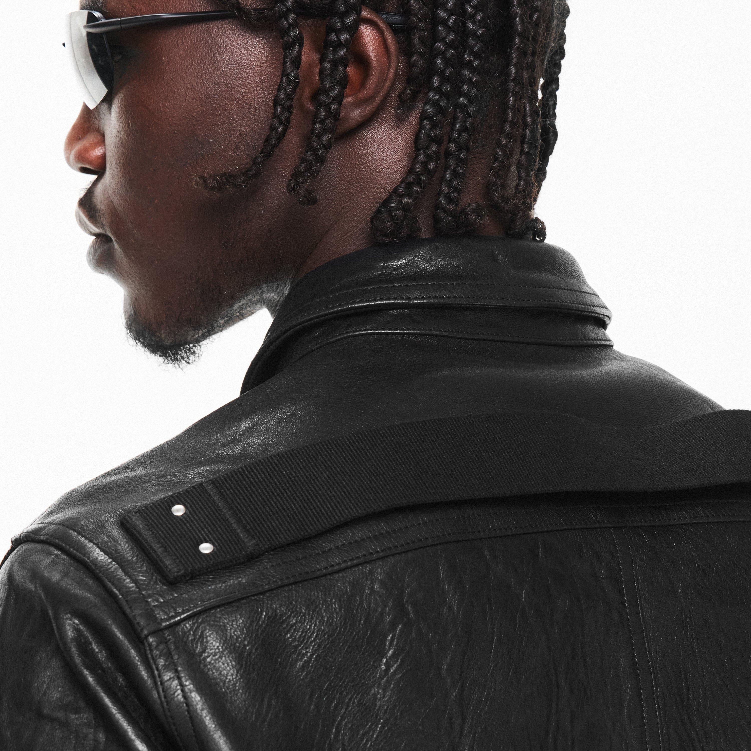 Black - Rick Owens - Men's Leather Jacket - 5