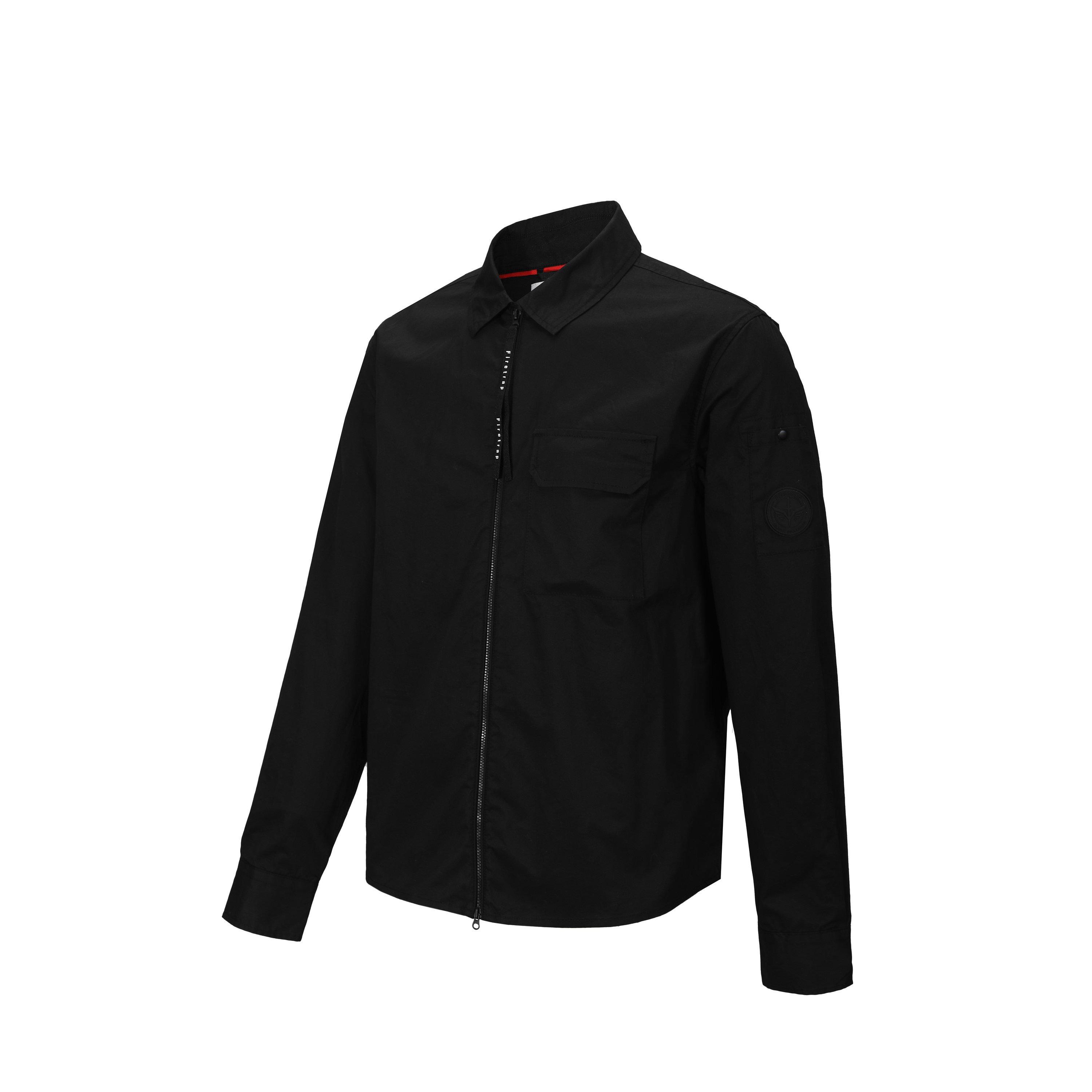 Sort - Firetrap - Firetrap Essential Zip Overshirt - 9