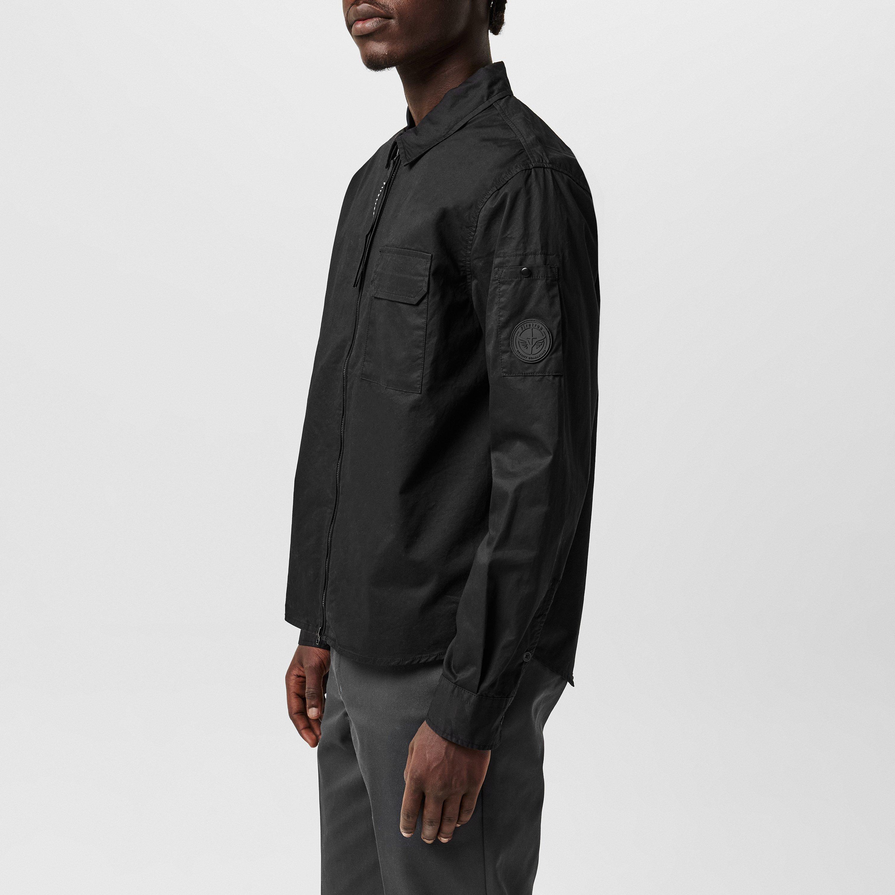 Sort - Firetrap - Firetrap Essential Zip Overshirt - 5