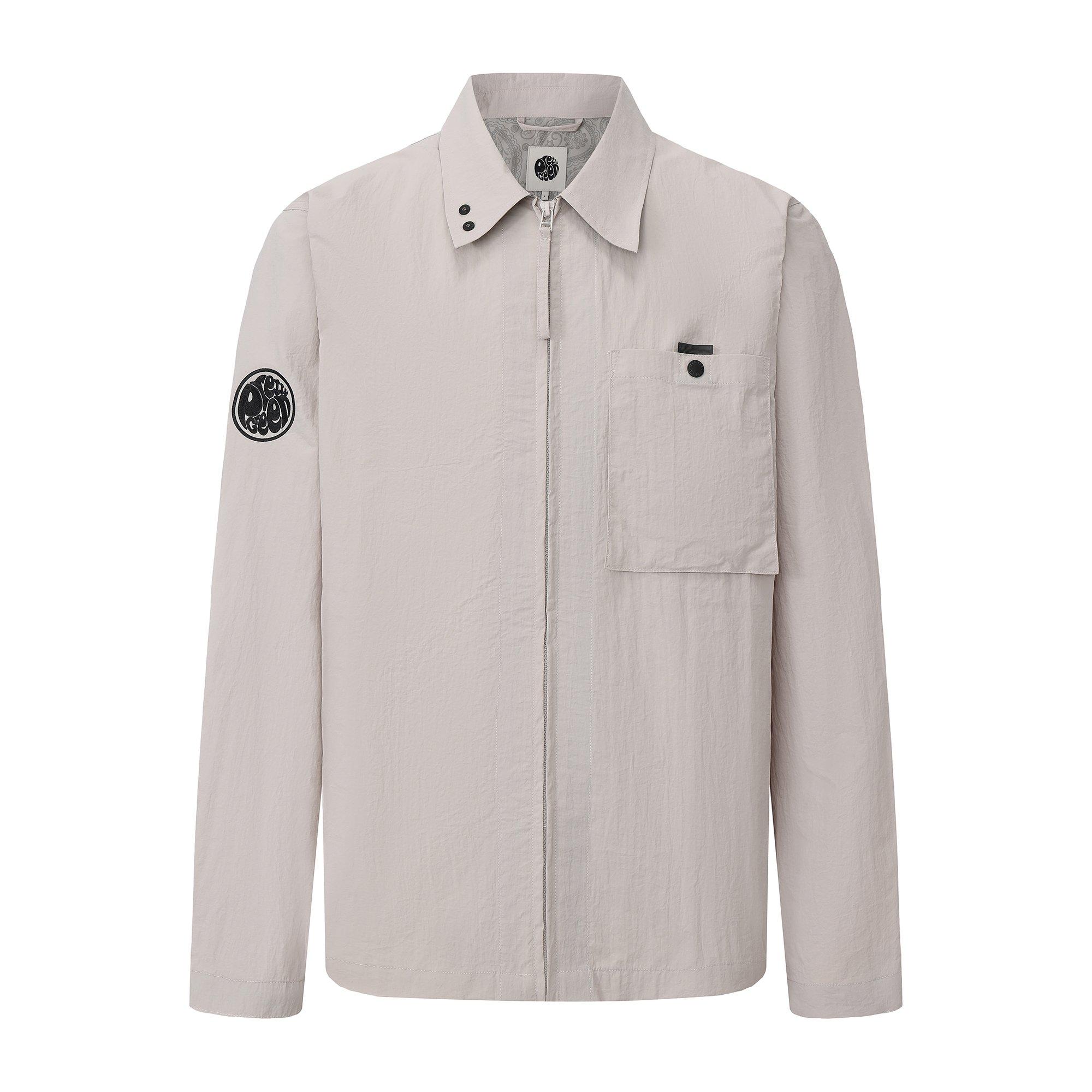 Pretty Green Men's Heaton Overshirt - Light Grey - 2X Large