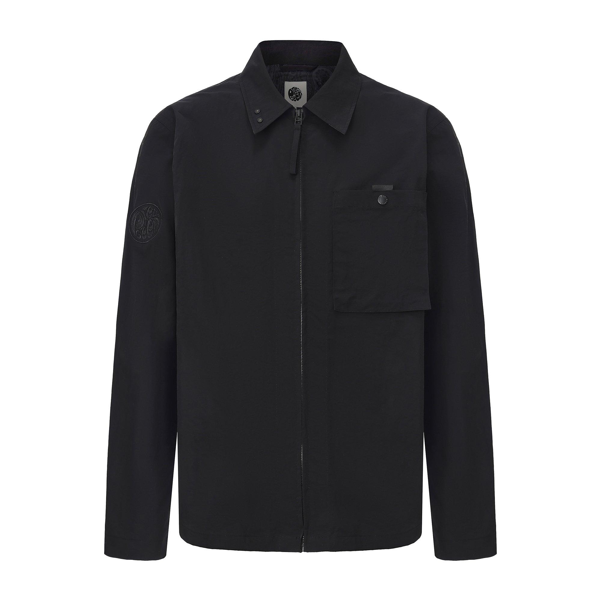 Black - Pretty Green - Heaton Overshirt Mens - 1