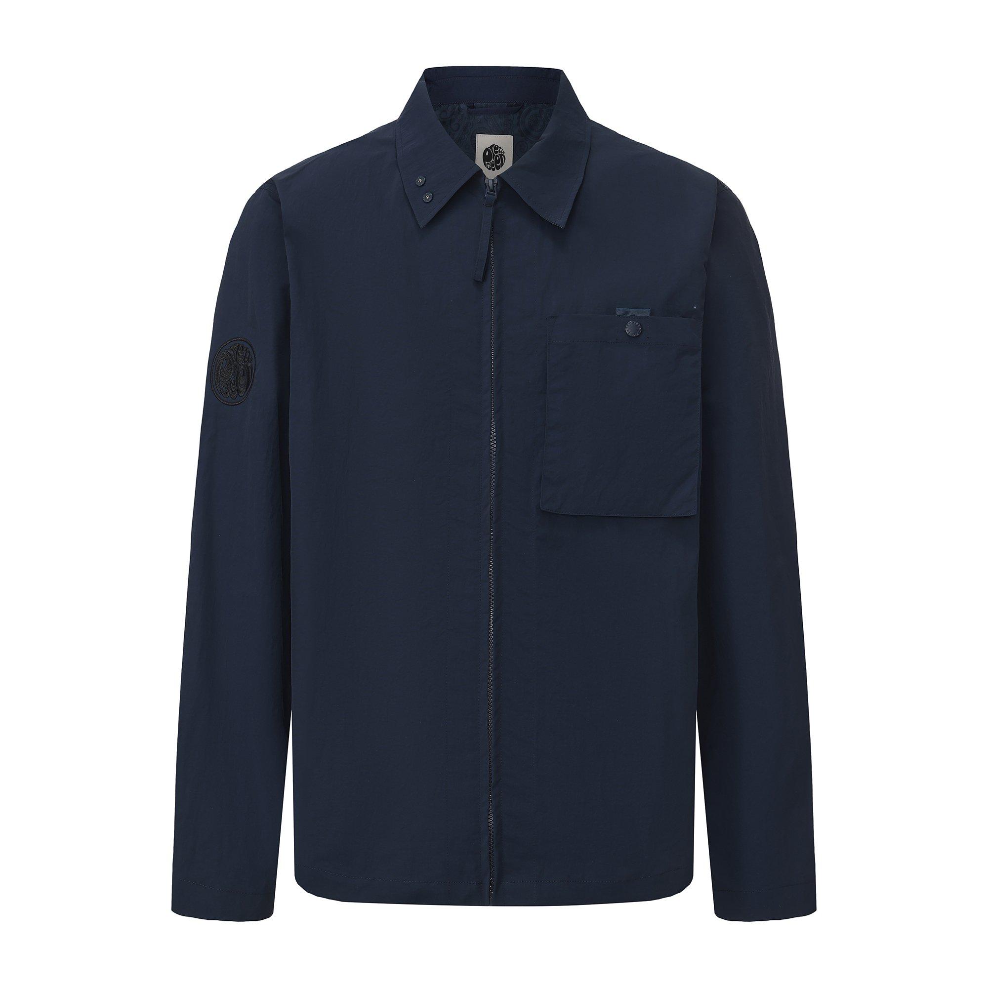 Pretty Green Men's Heaton Overshirt - Navy - 2X Large