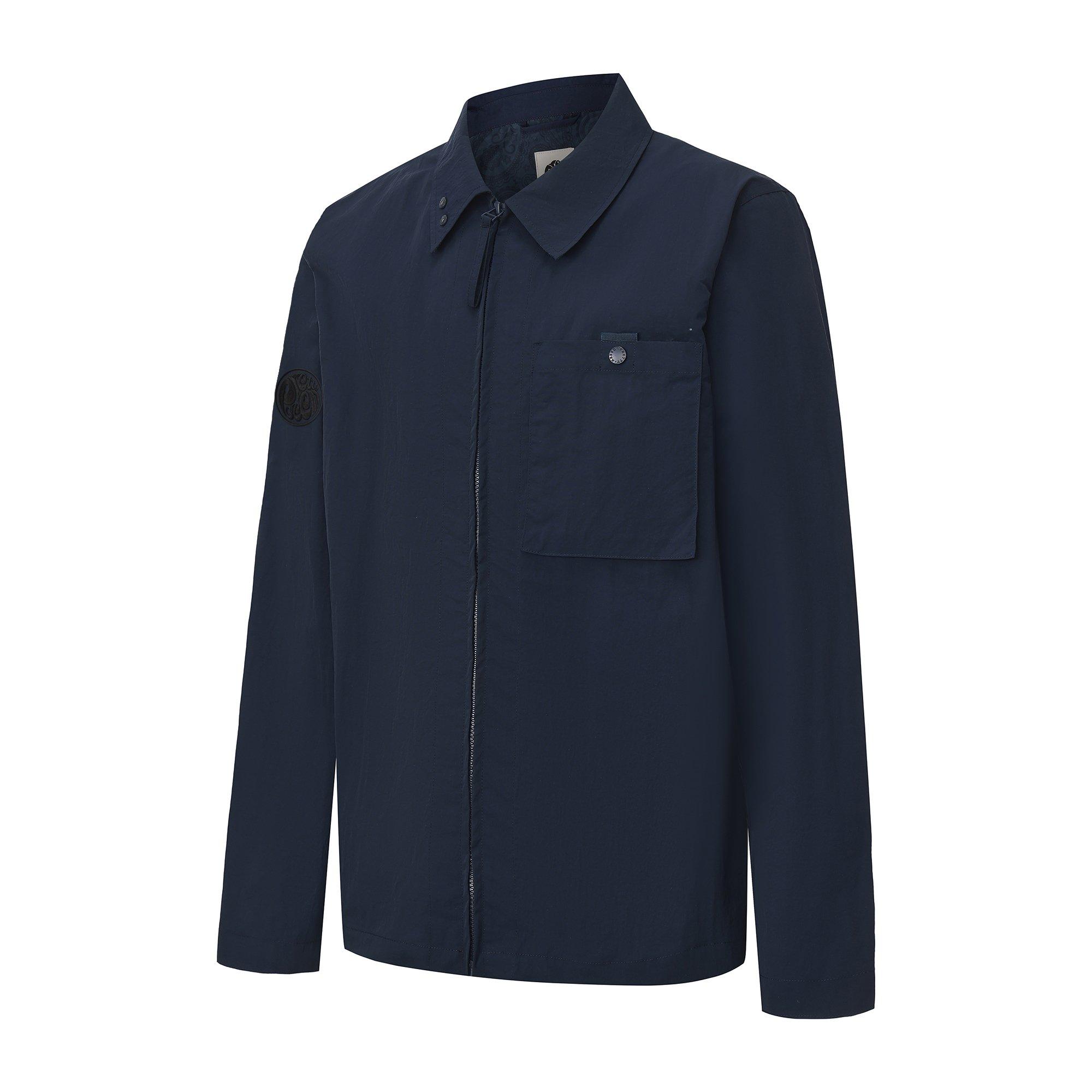 Navy - Pretty Green - Heaton Overshirt Mens - 2