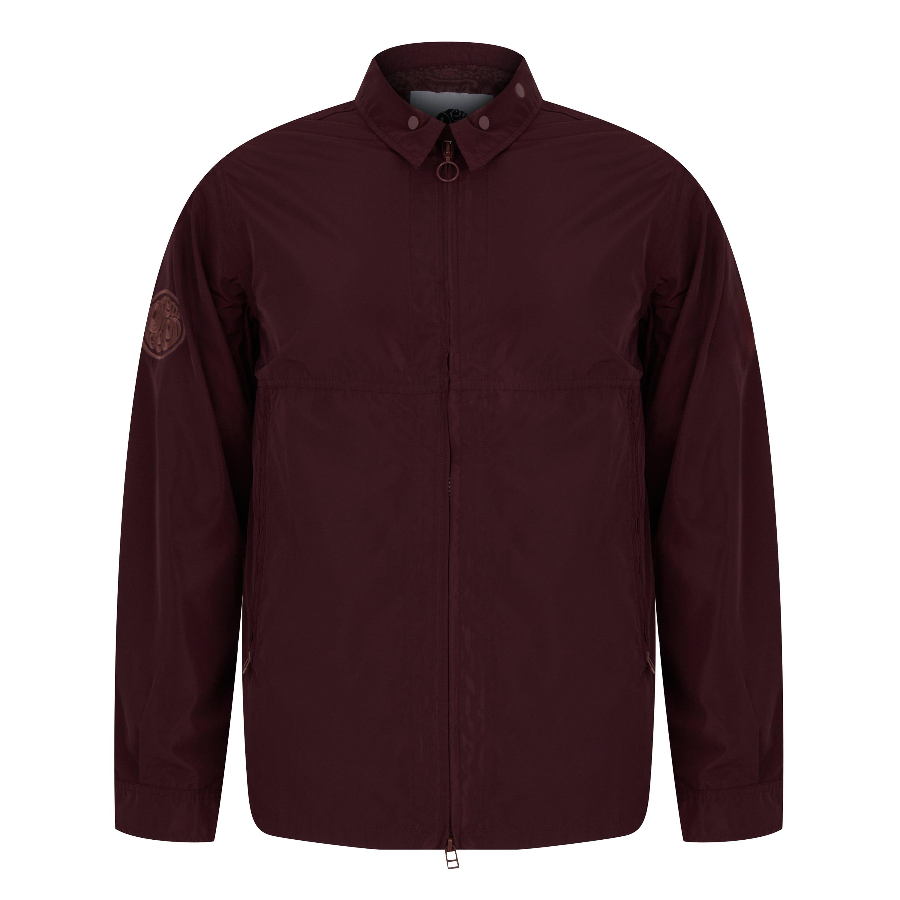 Burgundy - Pretty Green - Men's PG Porter Overshirt - 1