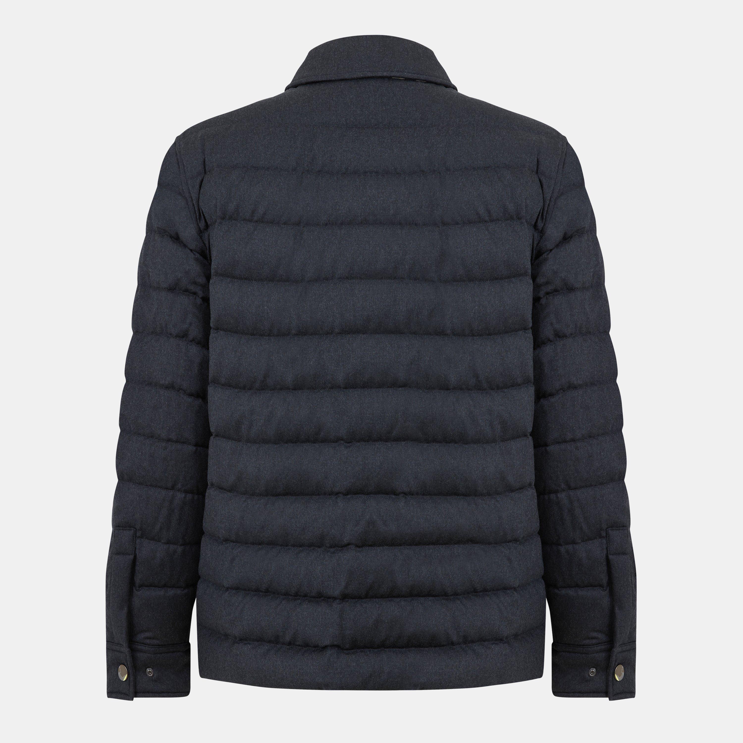 Charcoal - Burberry - Men's Insulated Medium Puffer Jacket - 2