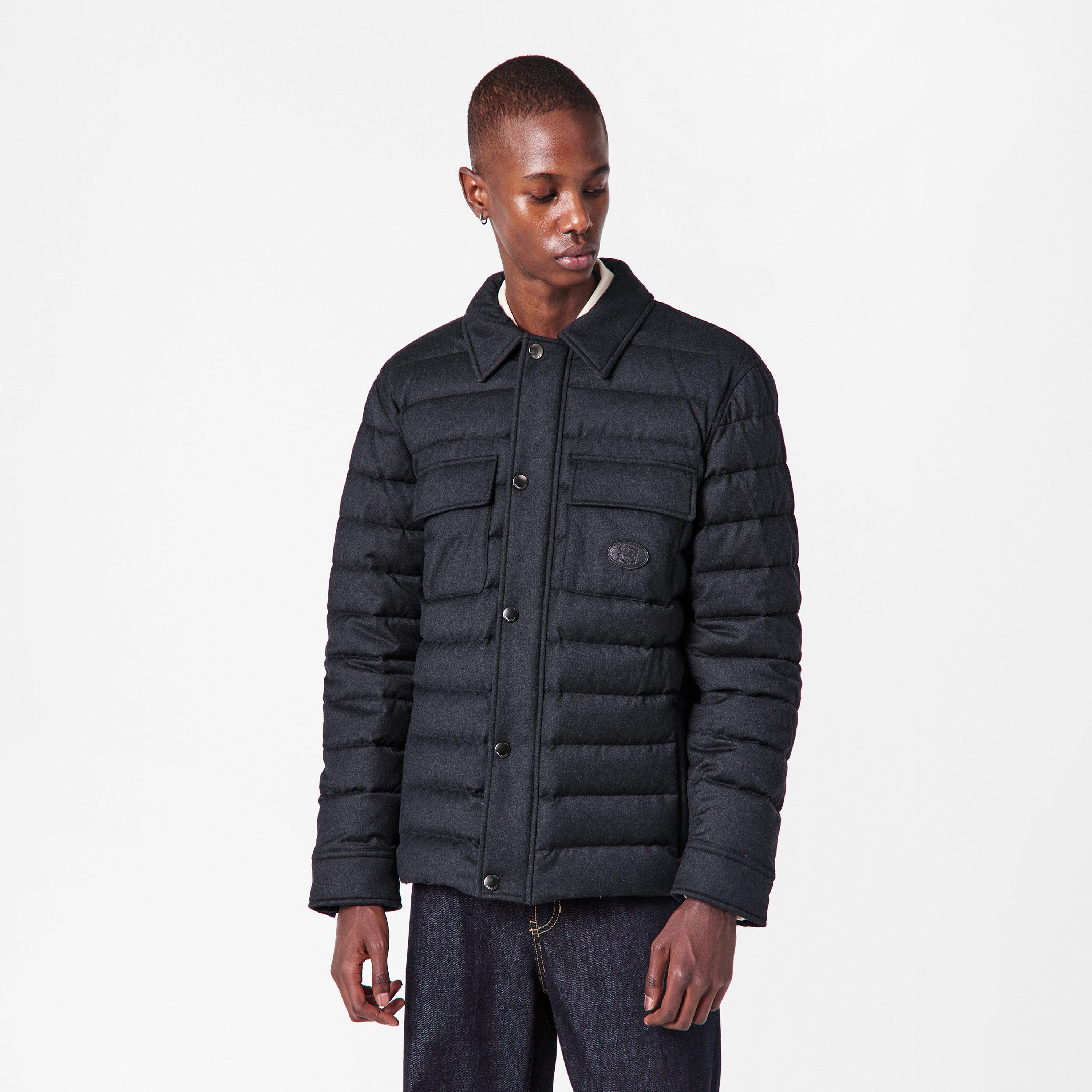 Charcoal - Burberry - Men's Insulated Medium Puffer Jacket - 3