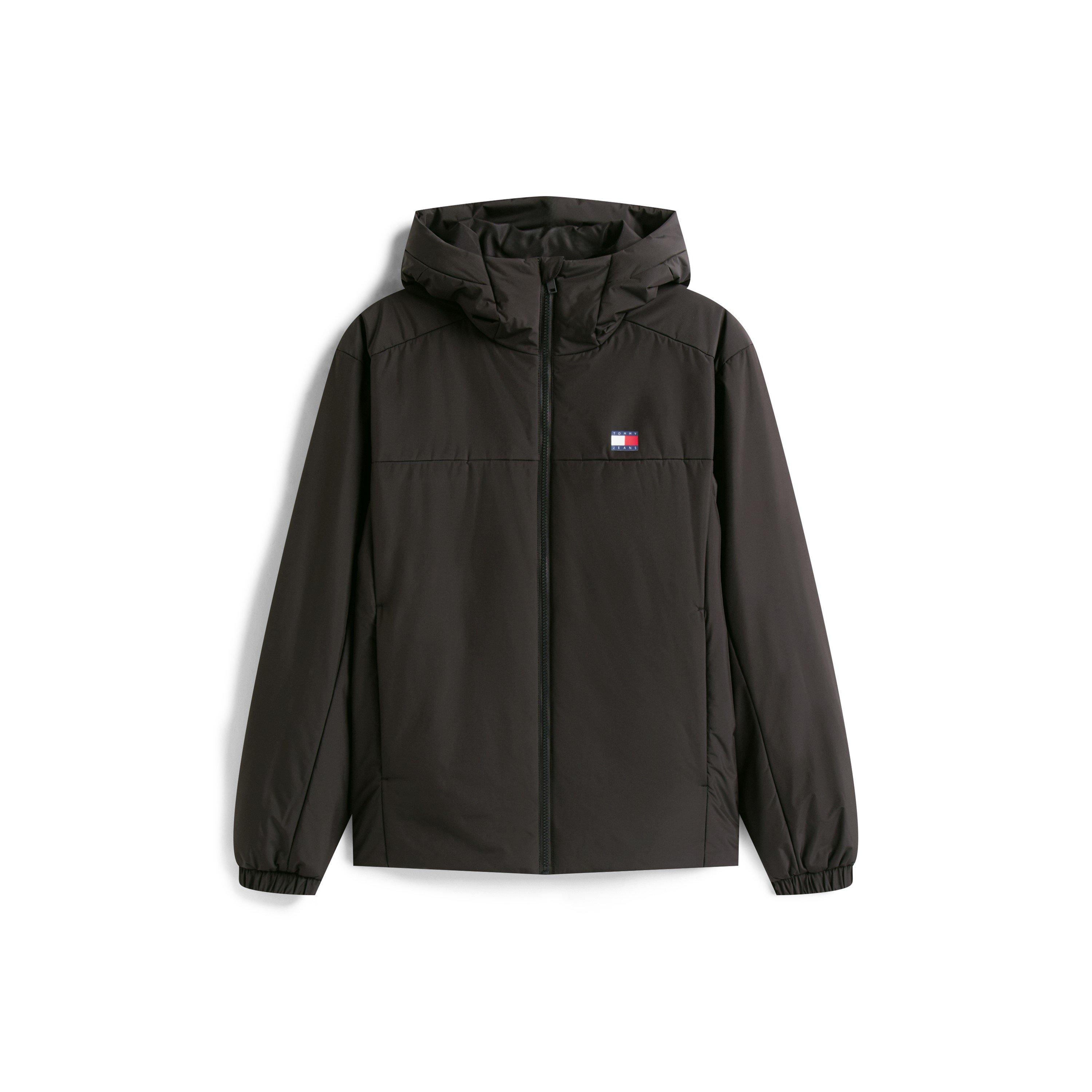 Tommy Jeans Men's Padded Hood Windbreaker - Black - 2XL
