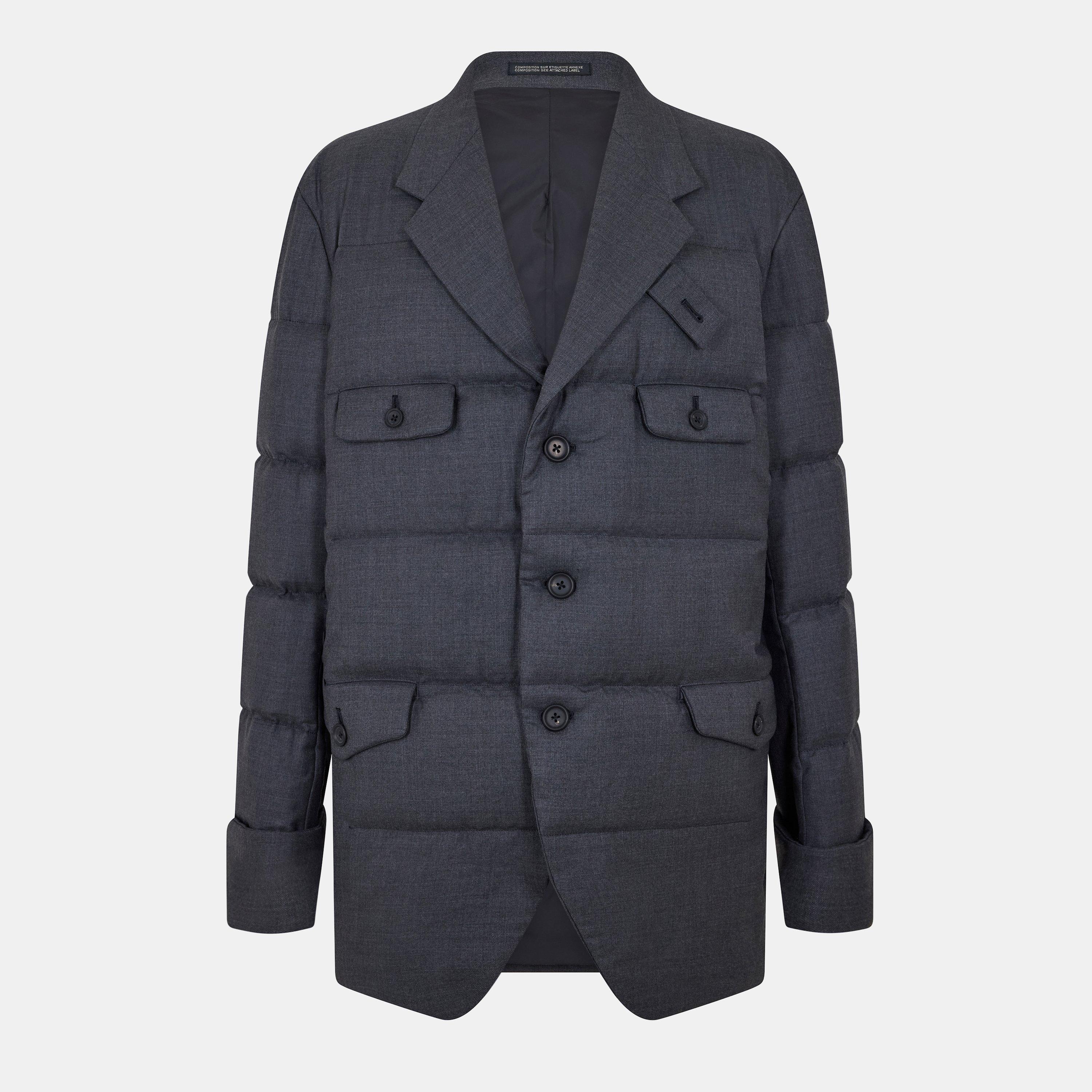 Yohji Yamamoto Men's Button Padded Quilted Jacket