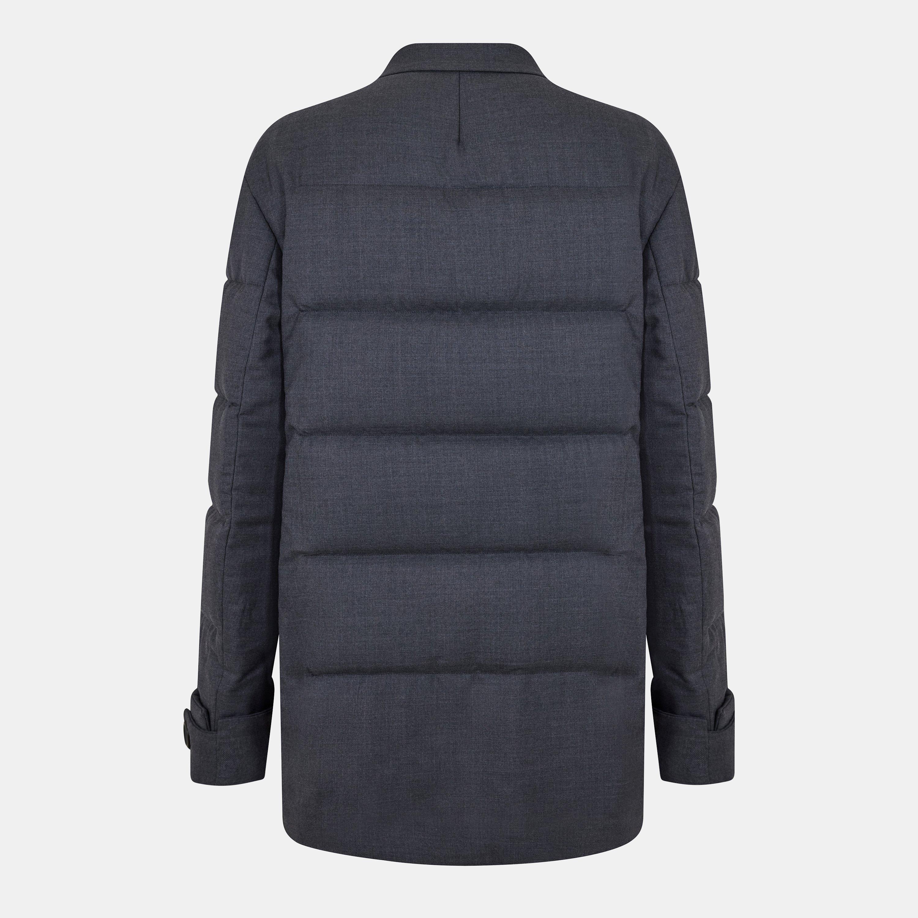 Black - Yohji Yamamoto - Men's Button Padded Quilted Jacket - 2