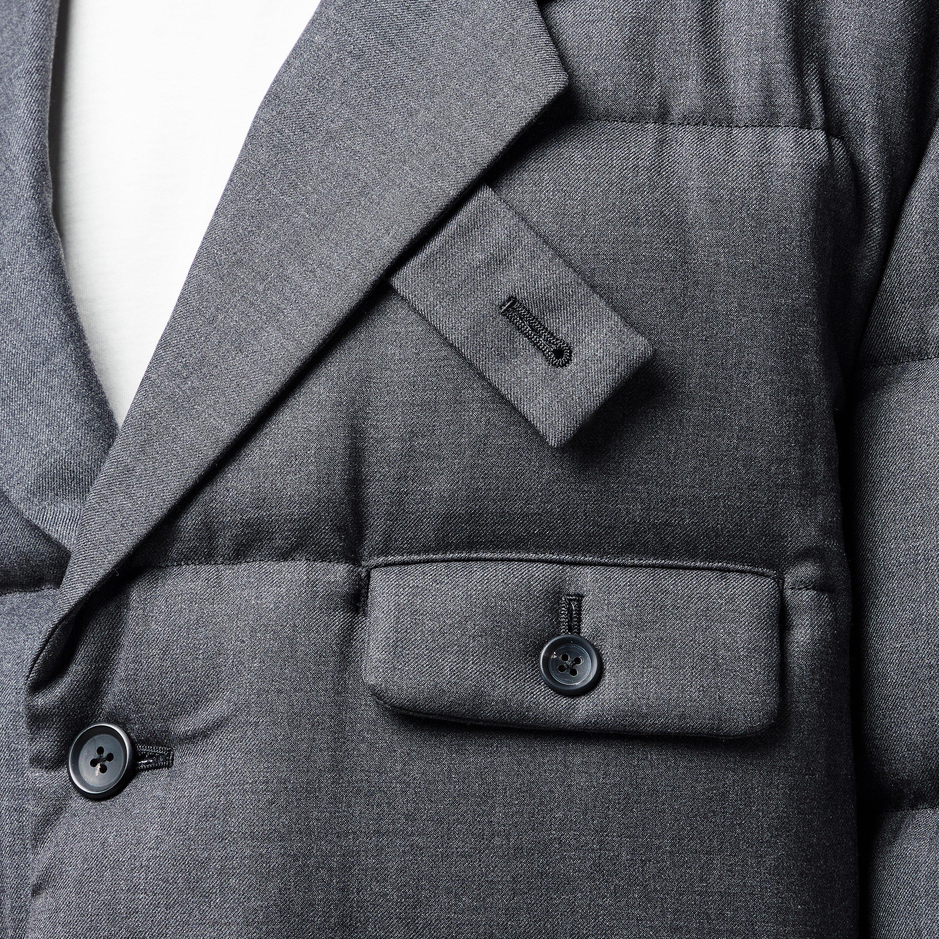 Black - Yohji Yamamoto - Men's Button Padded Quilted Jacket - 5