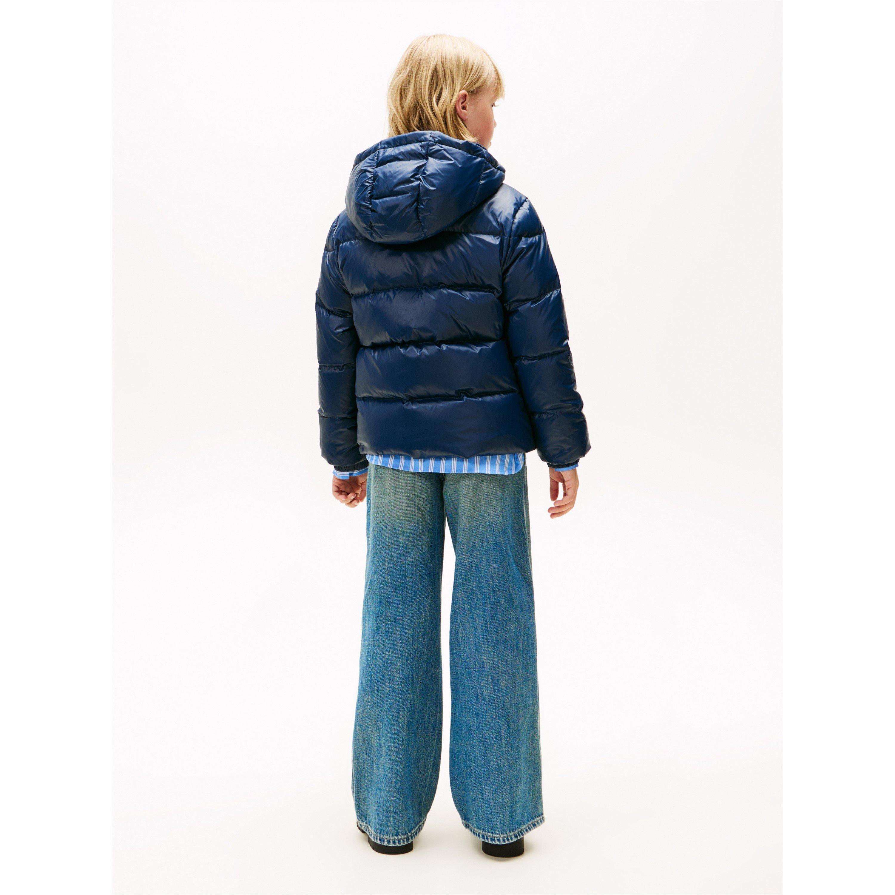 Donkere Nacht Marineblauw - Tommy Hilfiger - Kids' Medium Puffer Jacket - 4