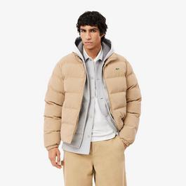 Lacoste Quilted Velour Puffed Jacket